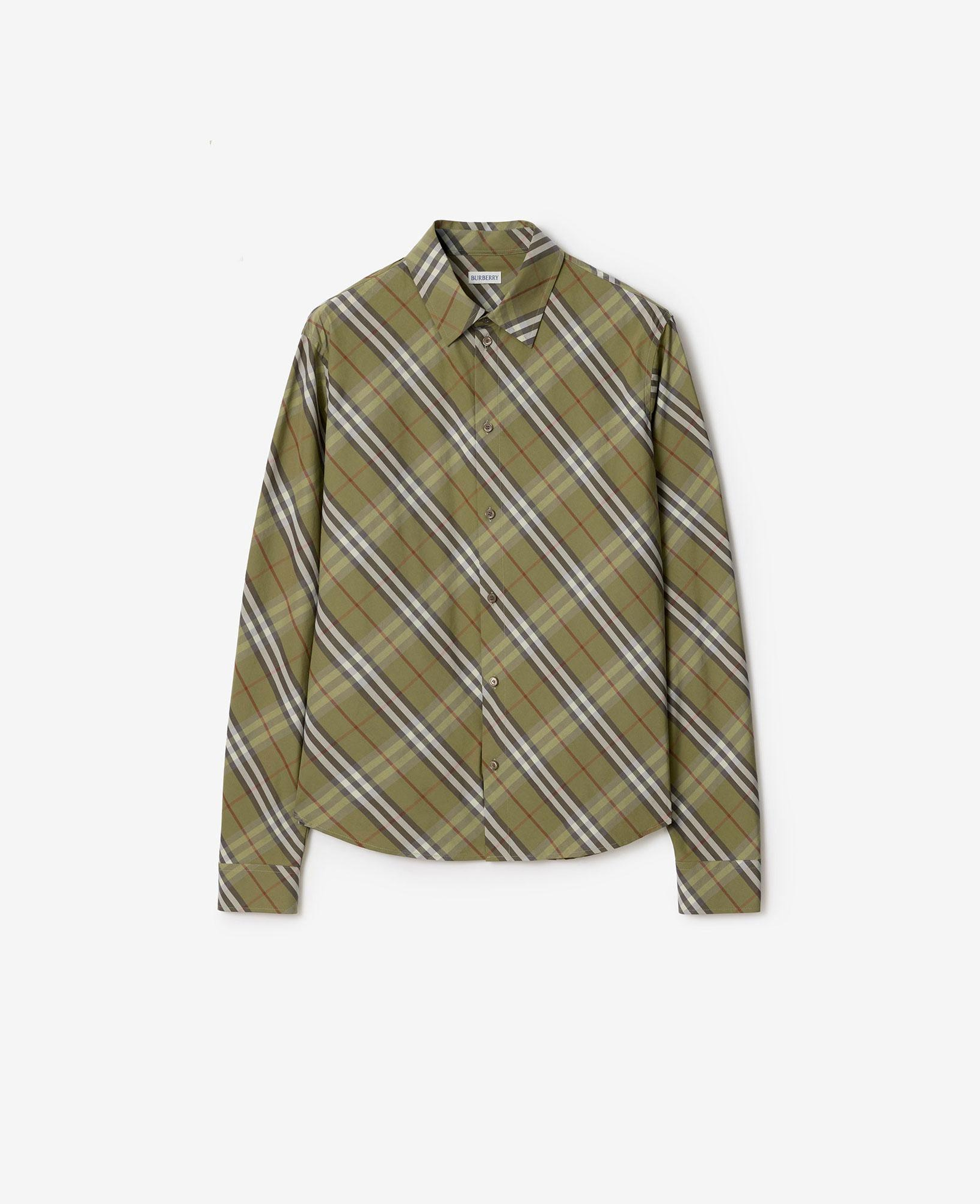 Burberry Robert Check Erkek Haki Gömlek