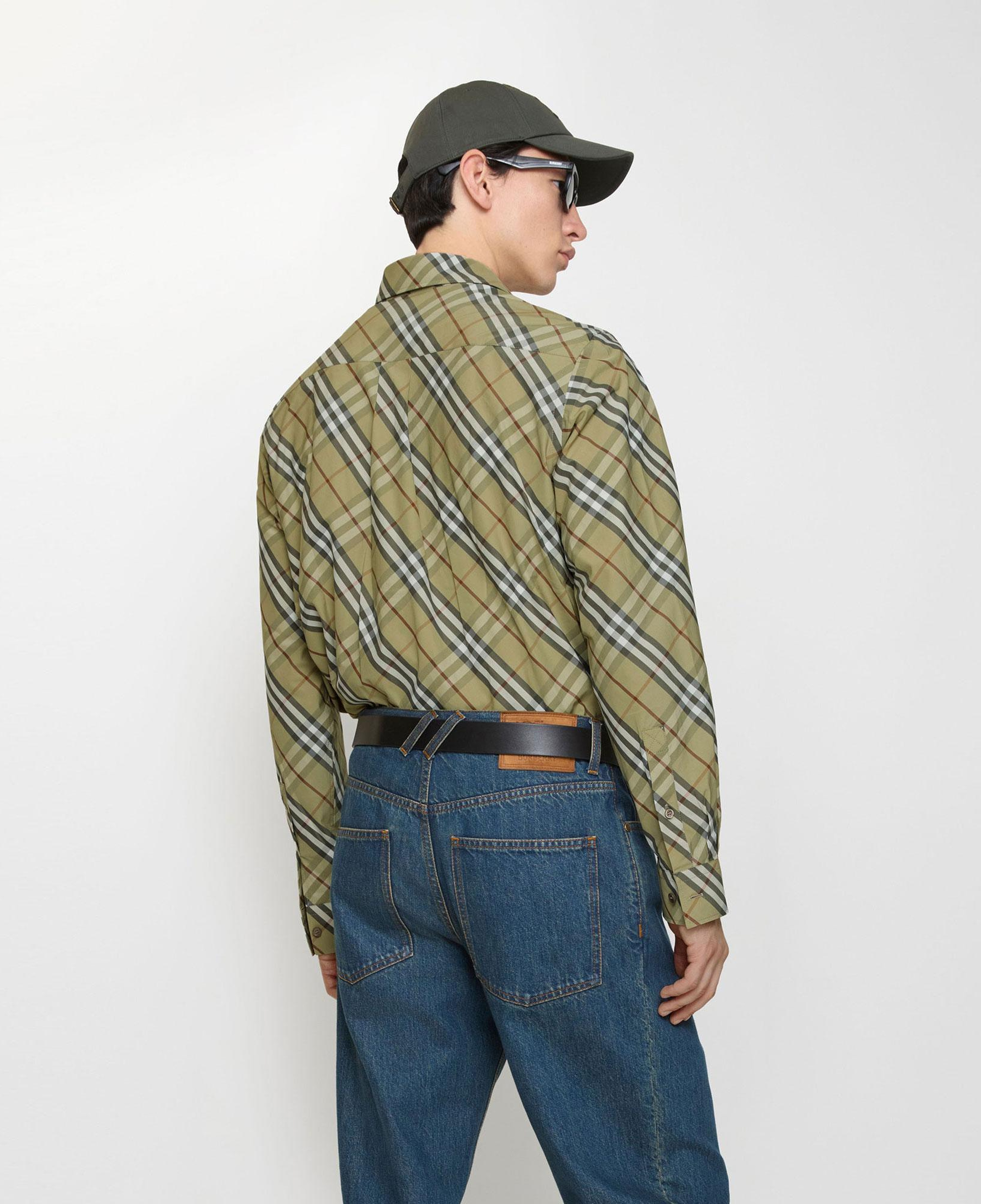 Burberry Robert Check Erkek Haki Gömlek