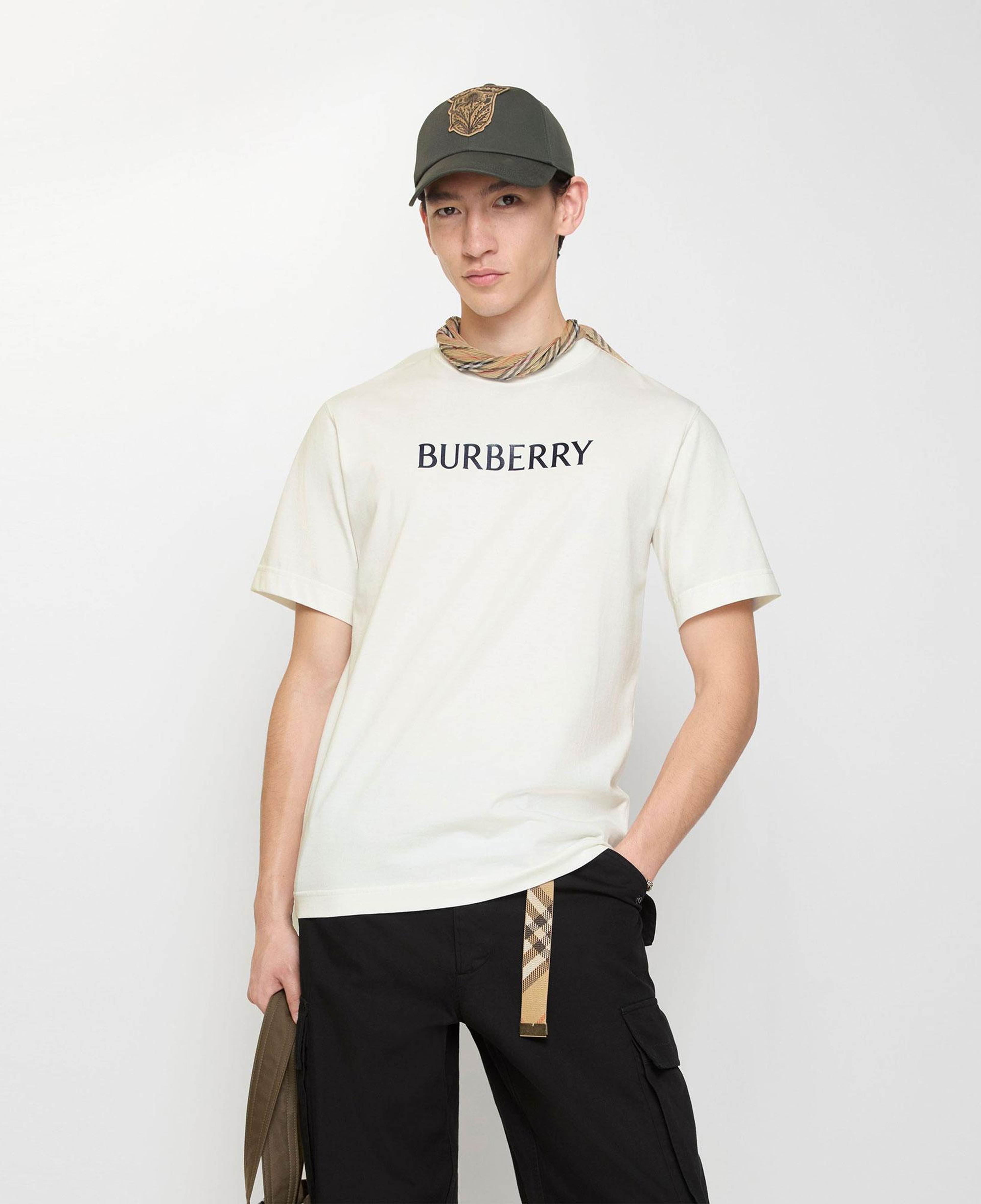 Burberry Seth Erkek Beyaz T-Shirt