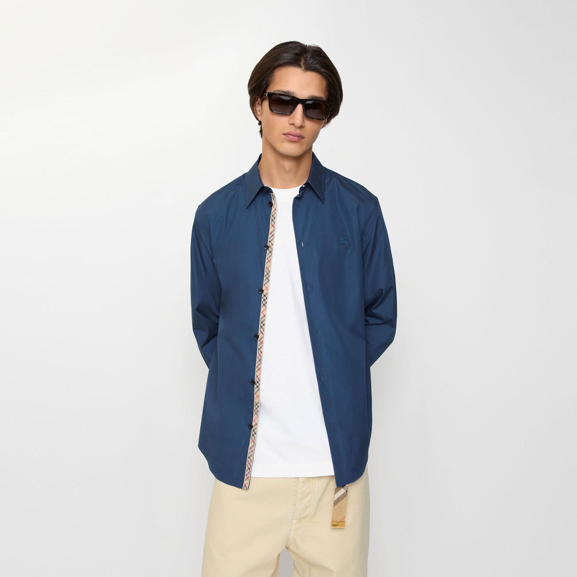 Burberry Sam Erkek Gri Gömlek