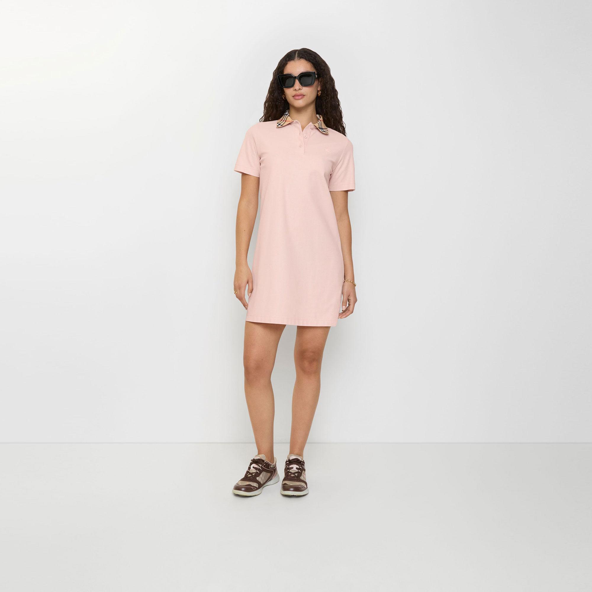 Burberry Irıs Check Kadın Pembe Elbise