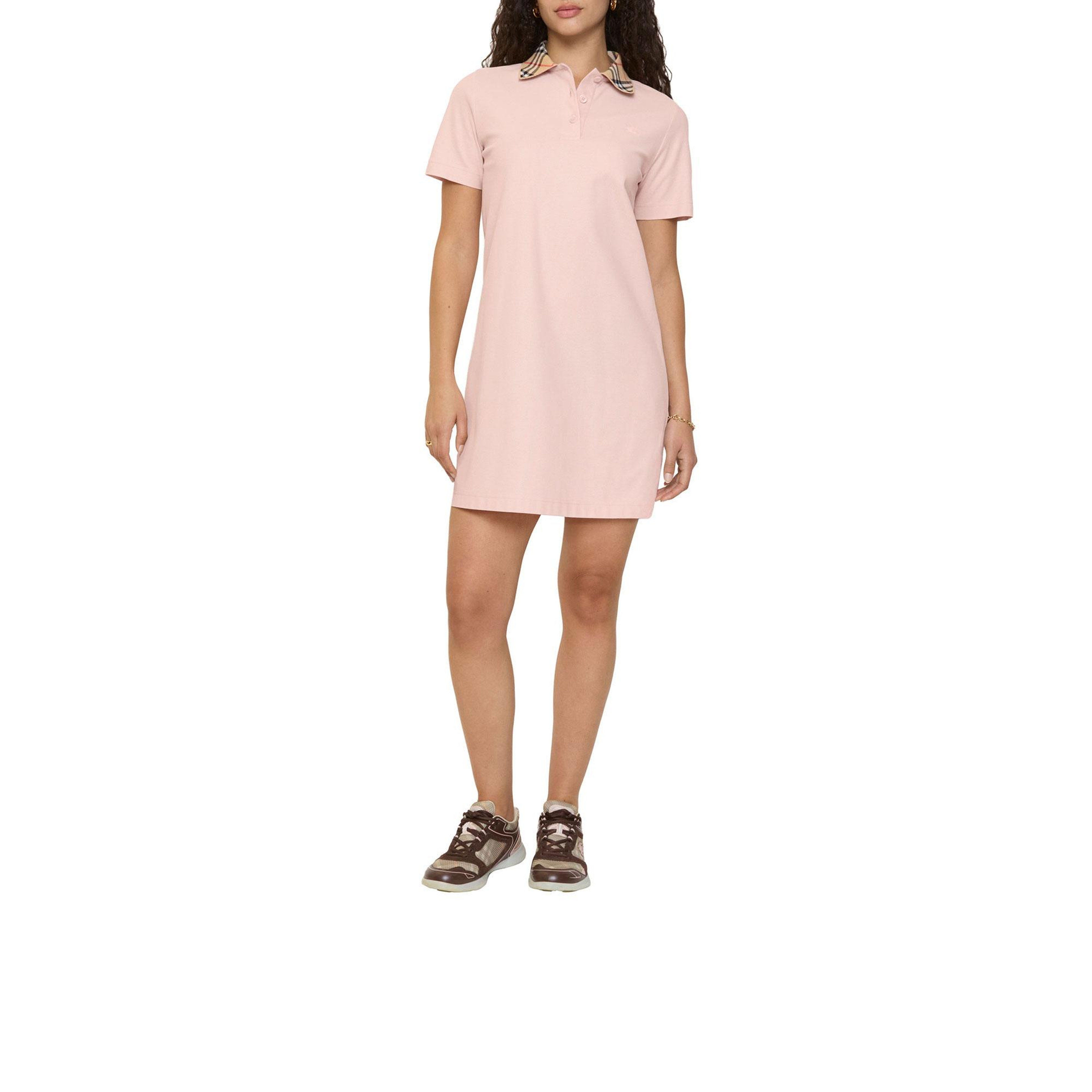 Burberry Irıs Check Kadın Pembe Elbise