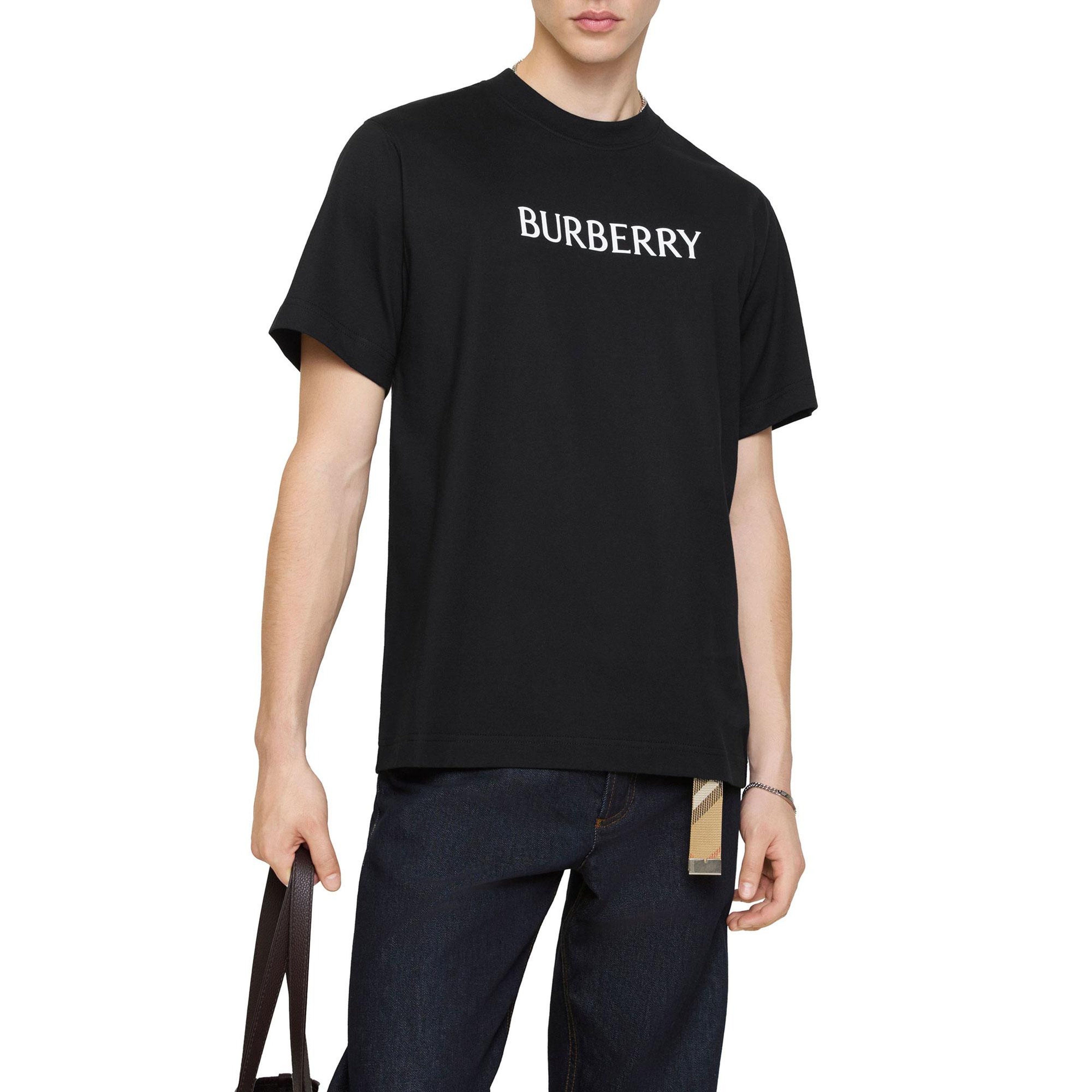 Burberry Seth Erkek Siyah T-Shirt