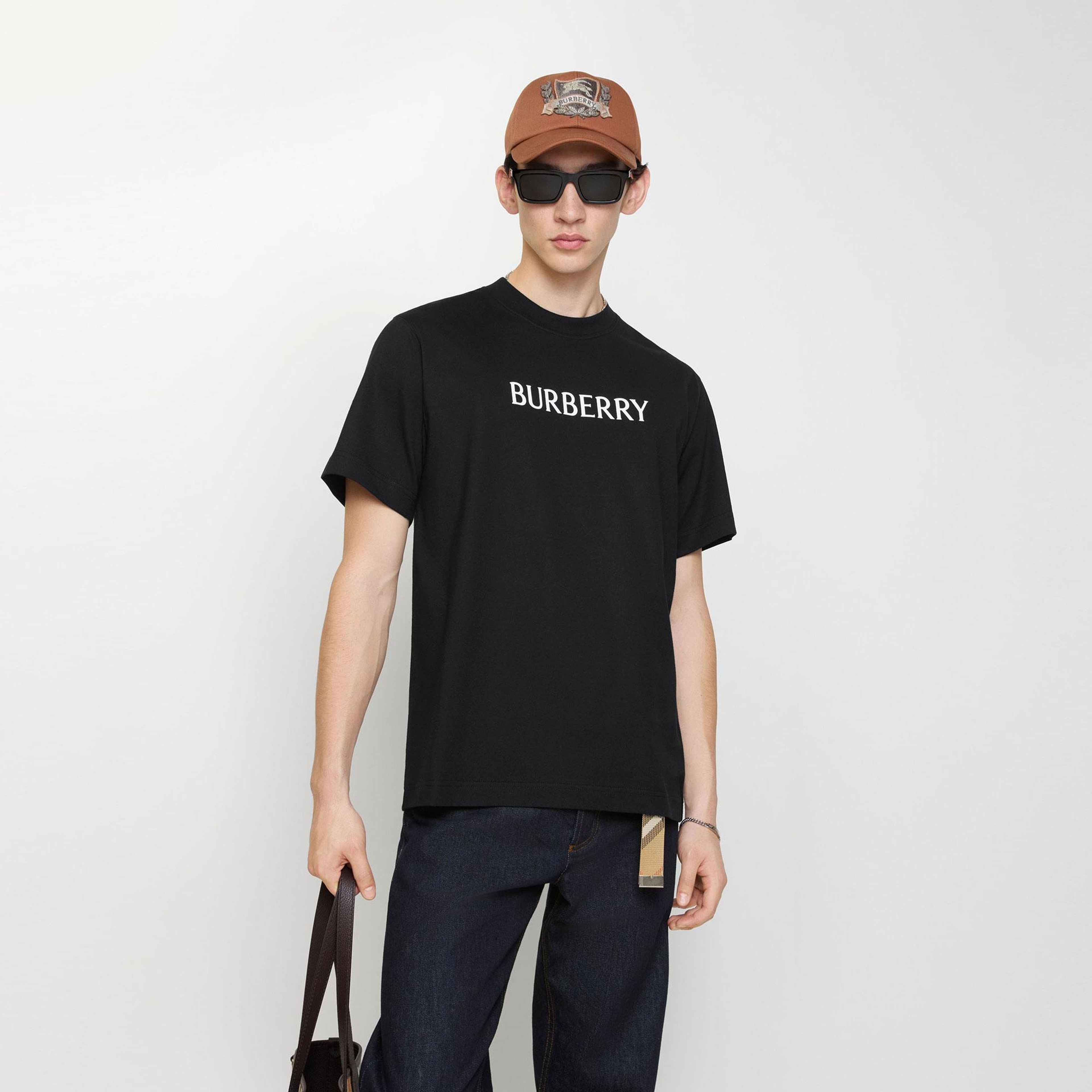 Burberry Seth Erkek Siyah T-Shirt