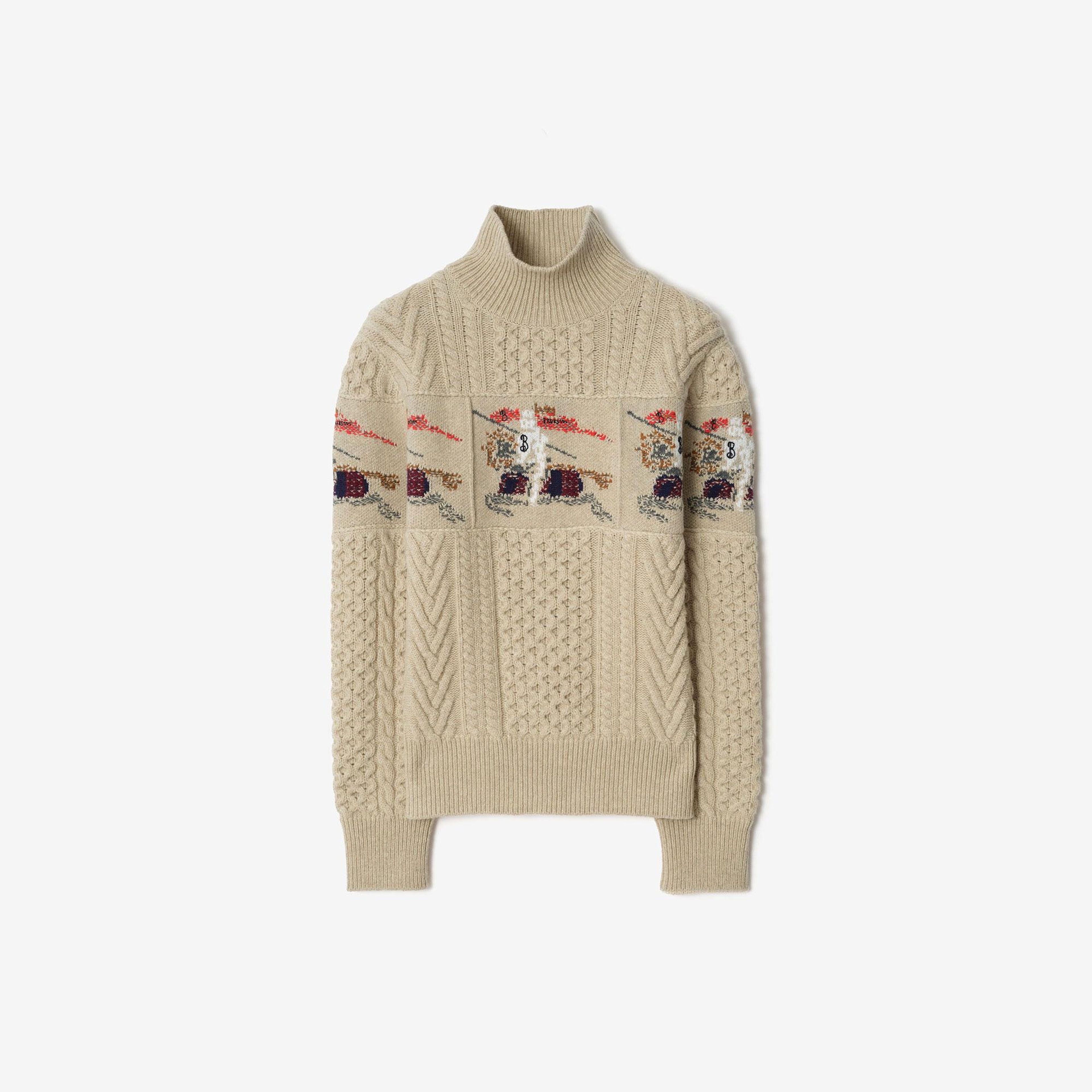 Burberry Edie Aran Kadın Bej Triko