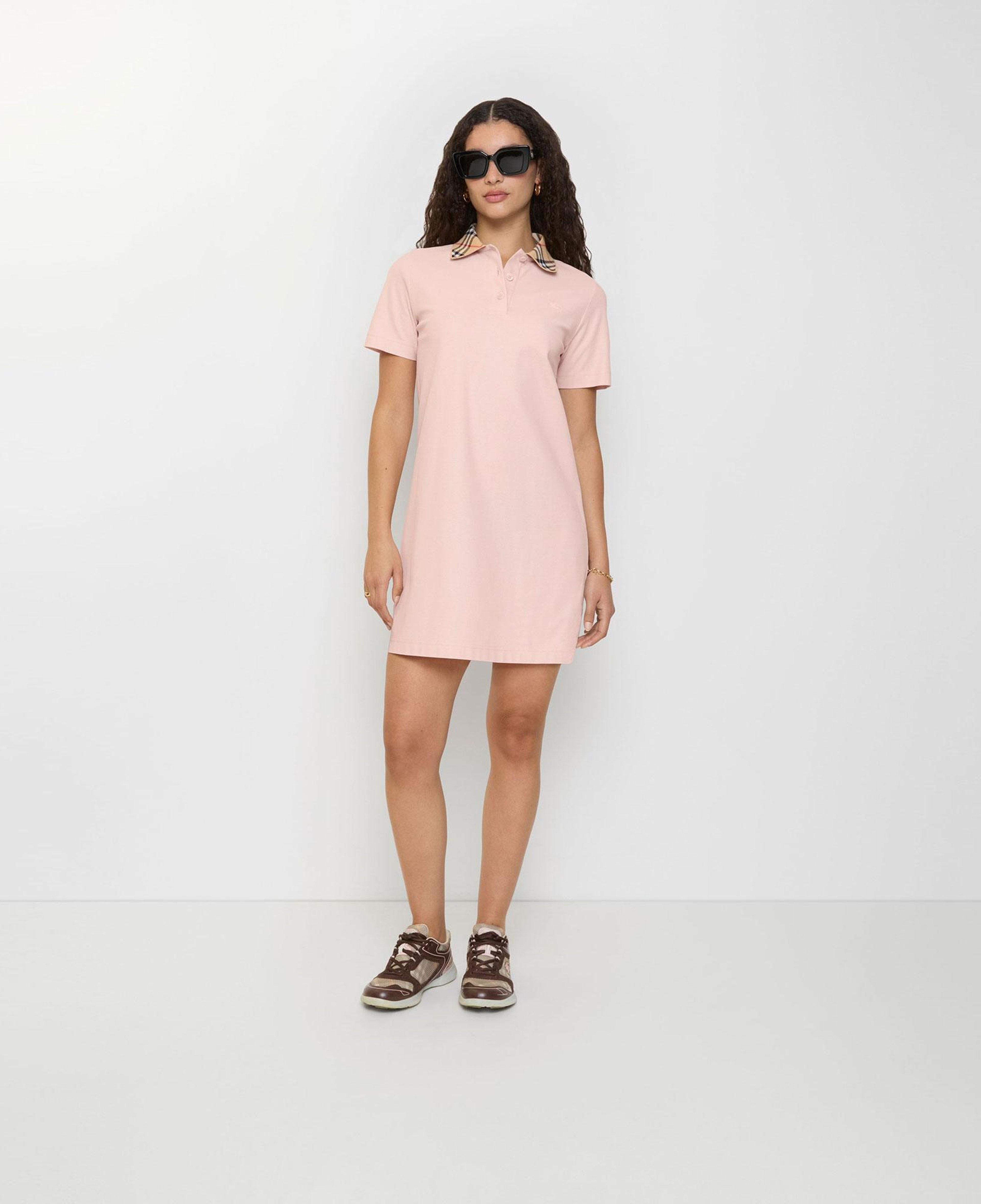 Burberry Irıs Check Kadın Pembe Elbise