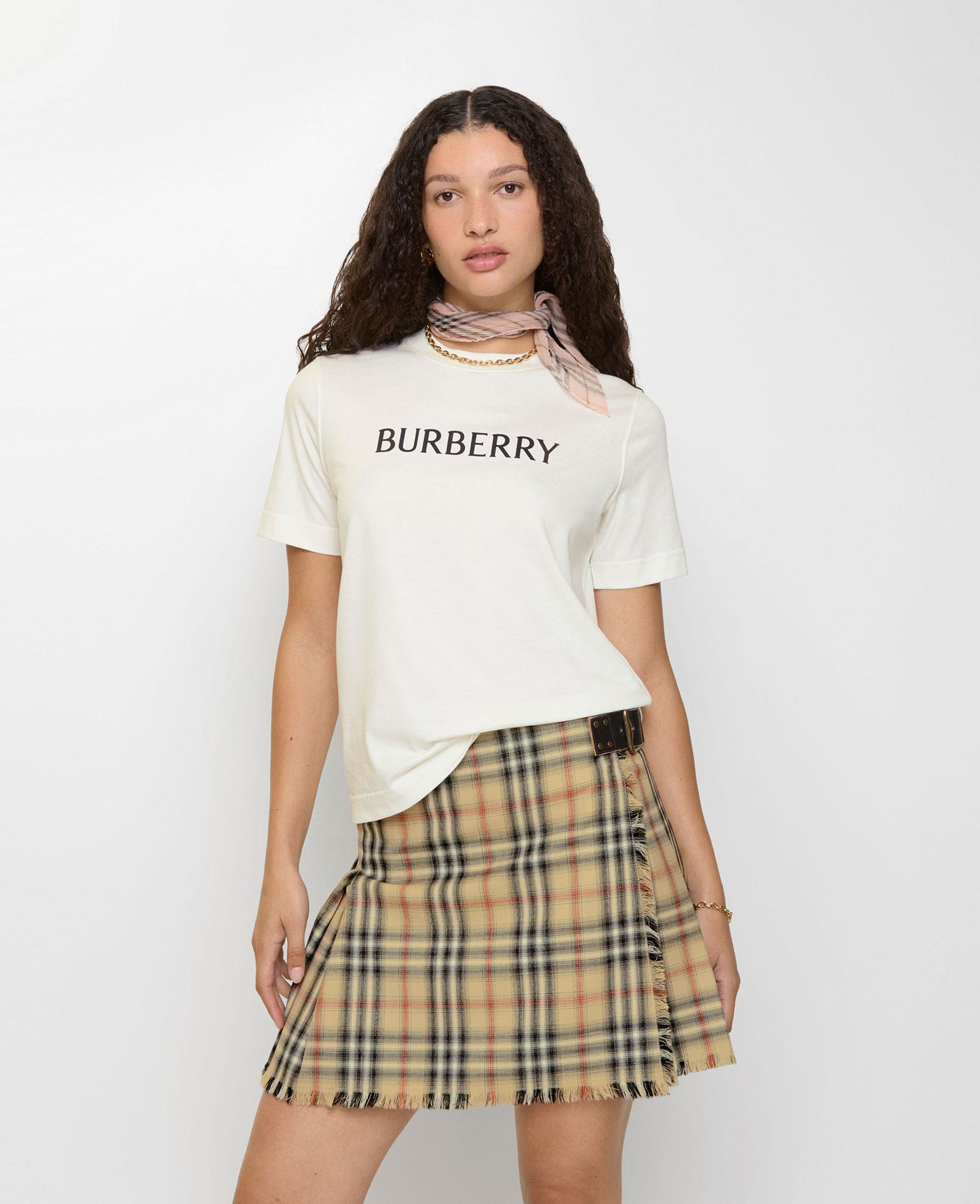 Burberry Frankie Kadın Beyaz T-Shirt