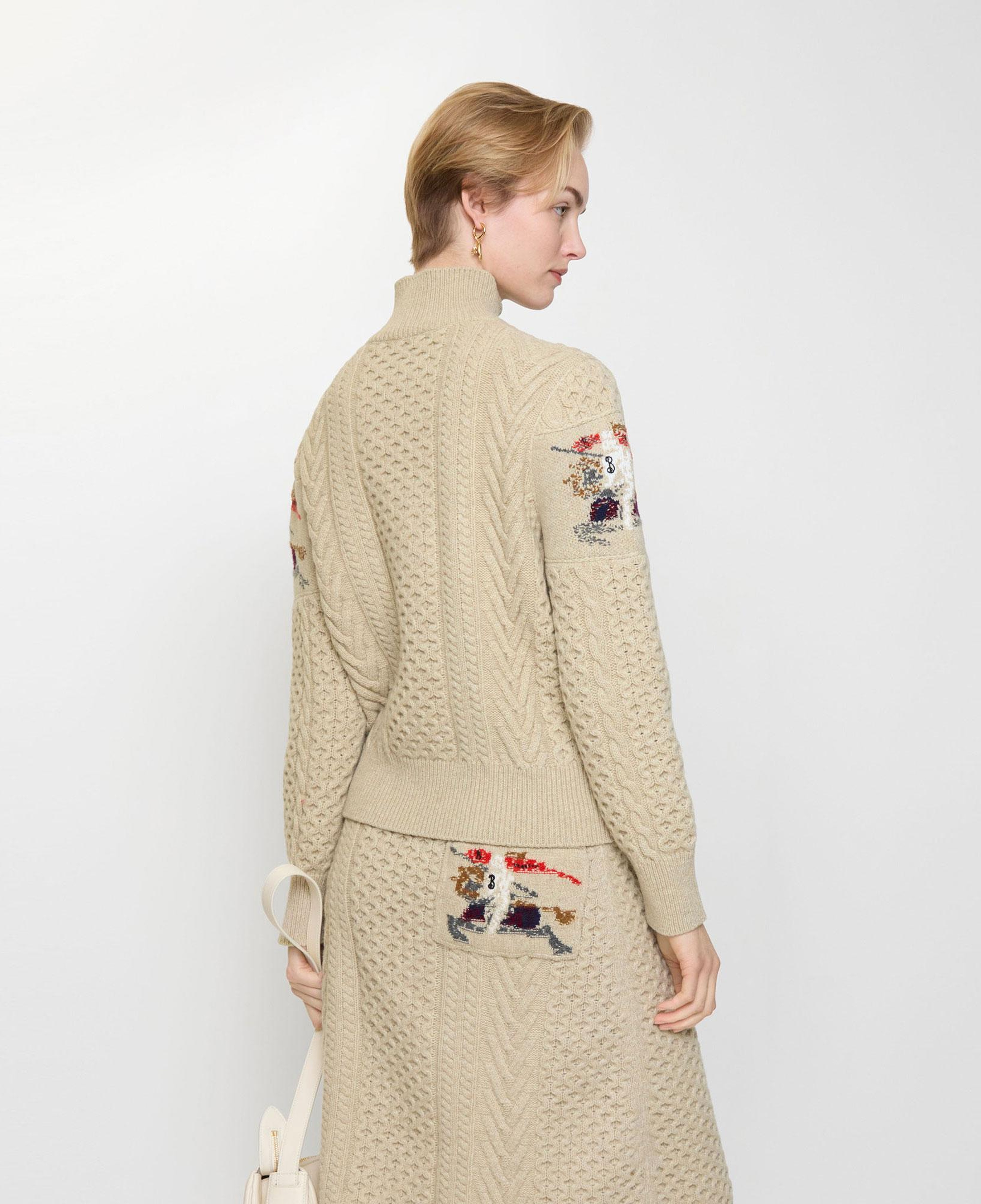 Burberry Edie Aran Kadın Bej Triko