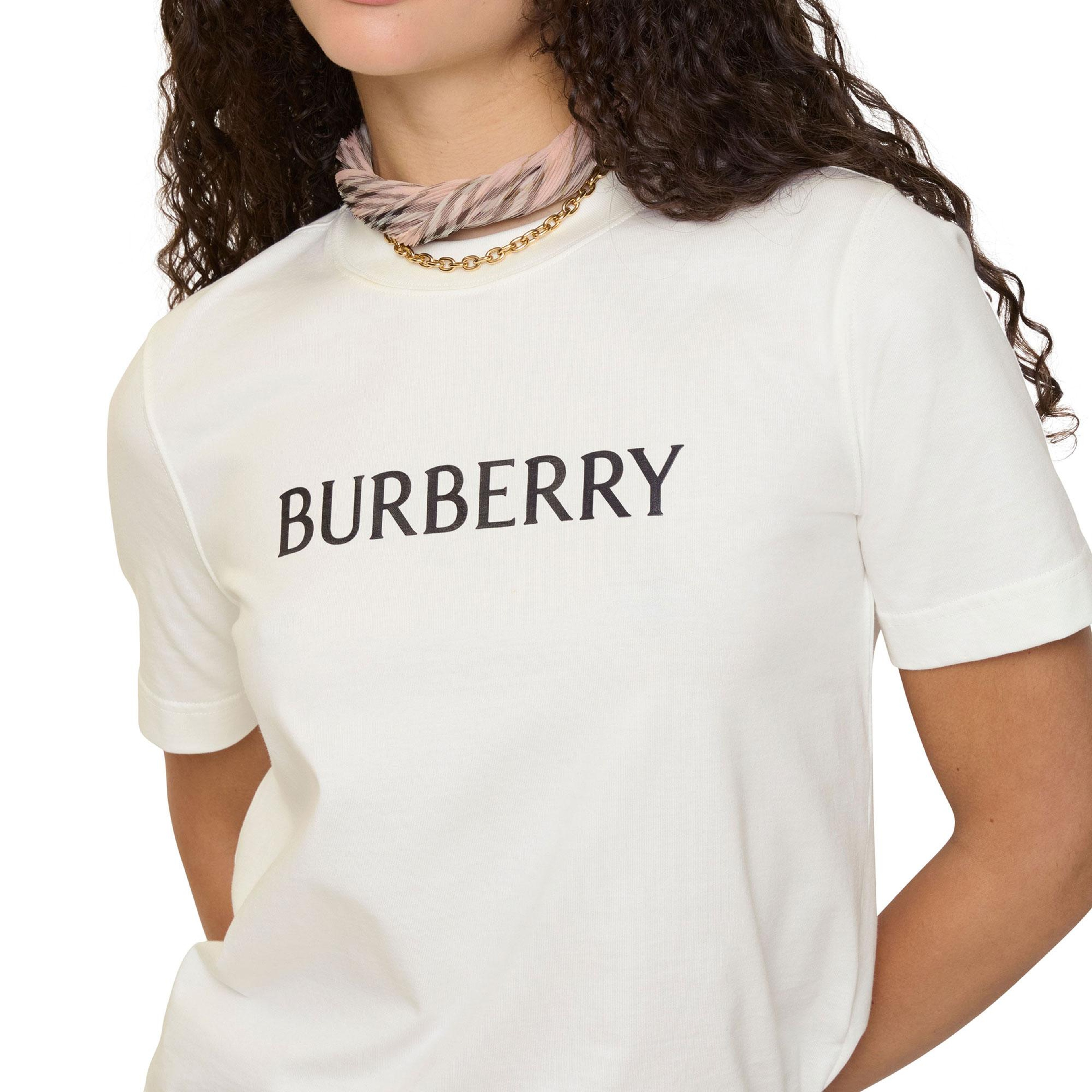 Burberry Frankie Kadın Beyaz T-Shirt