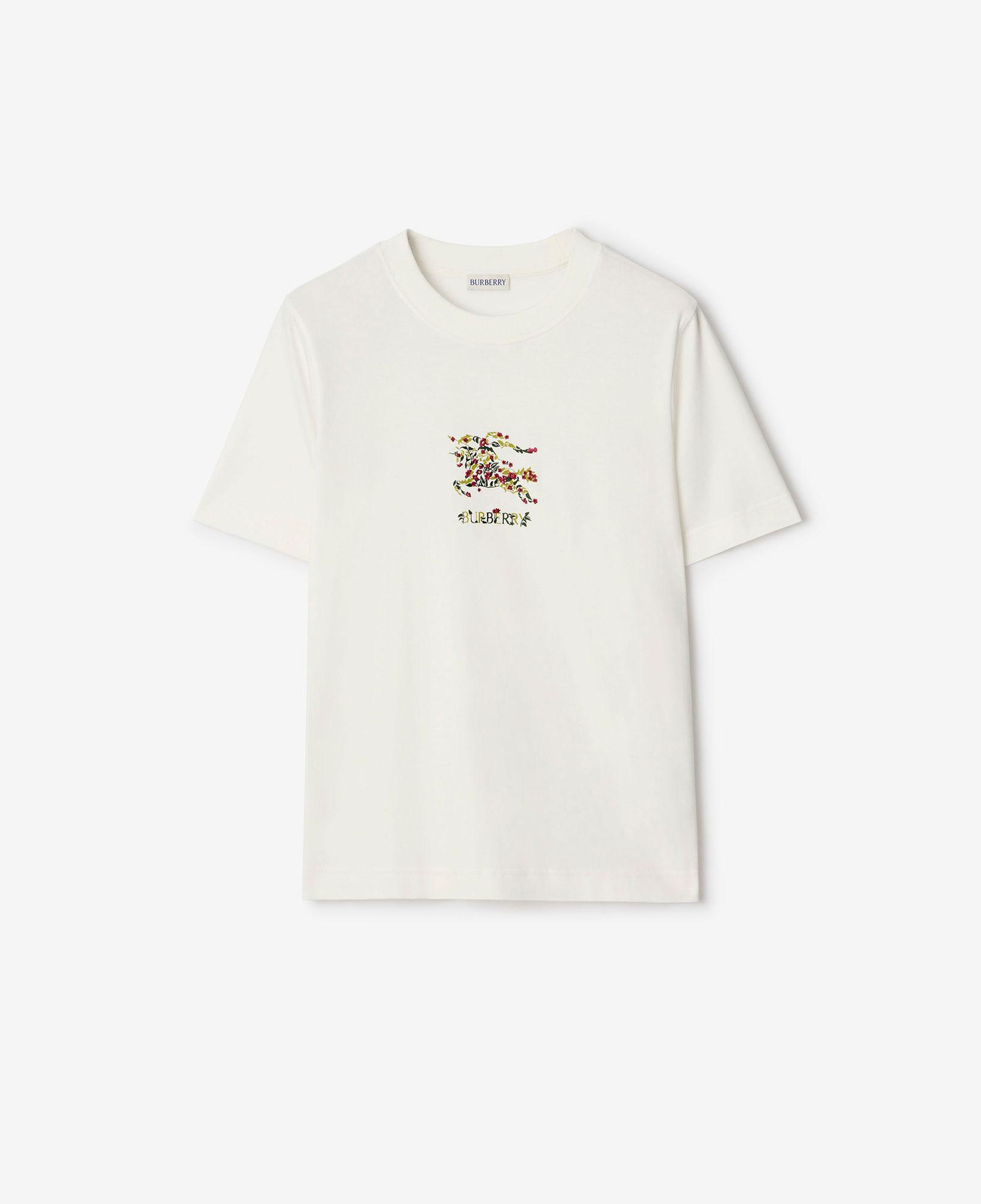 Burberry Frankie Ekd Flower Kadın Beyaz T-Shirt