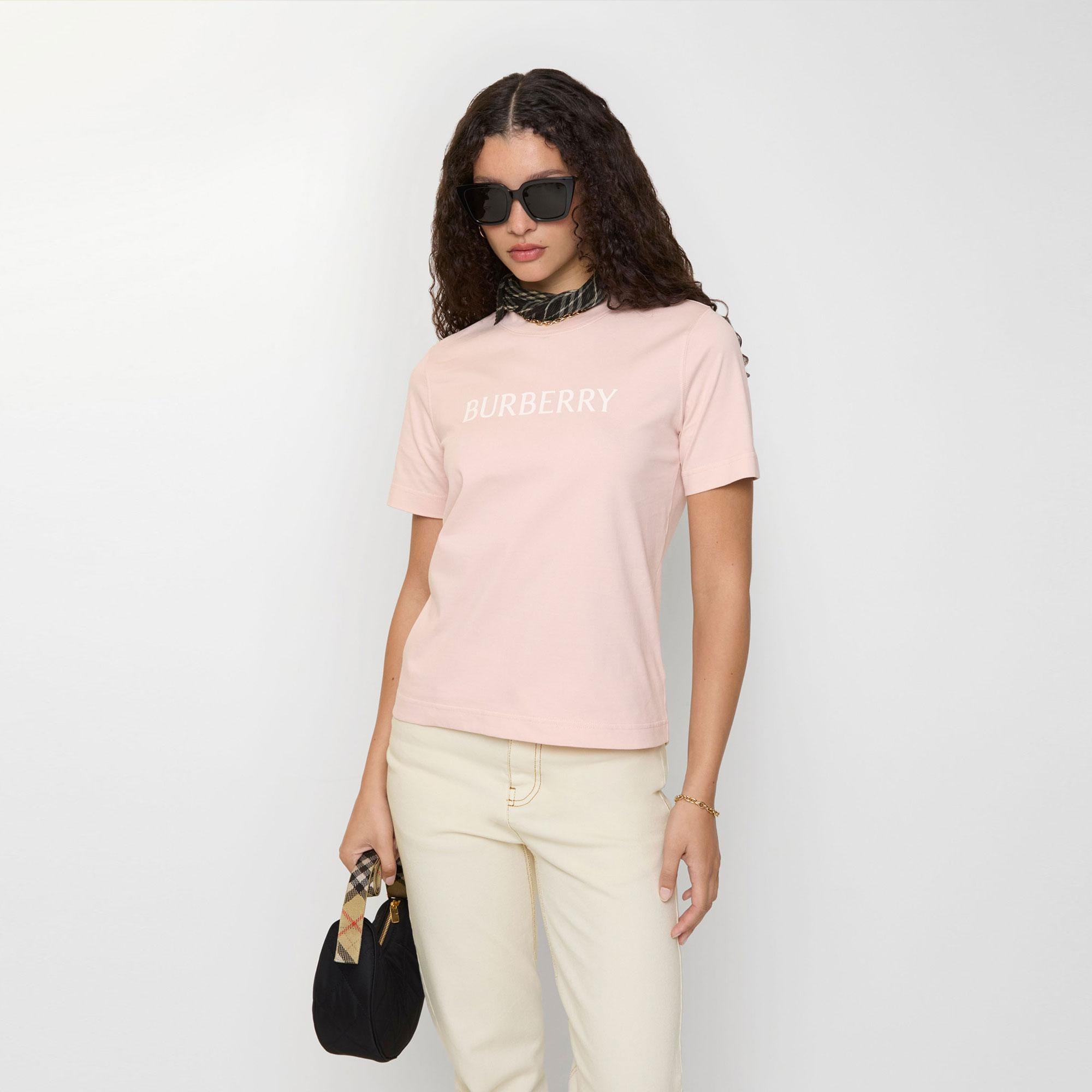 Burberry Frankie Kadın Pembe Tişört
