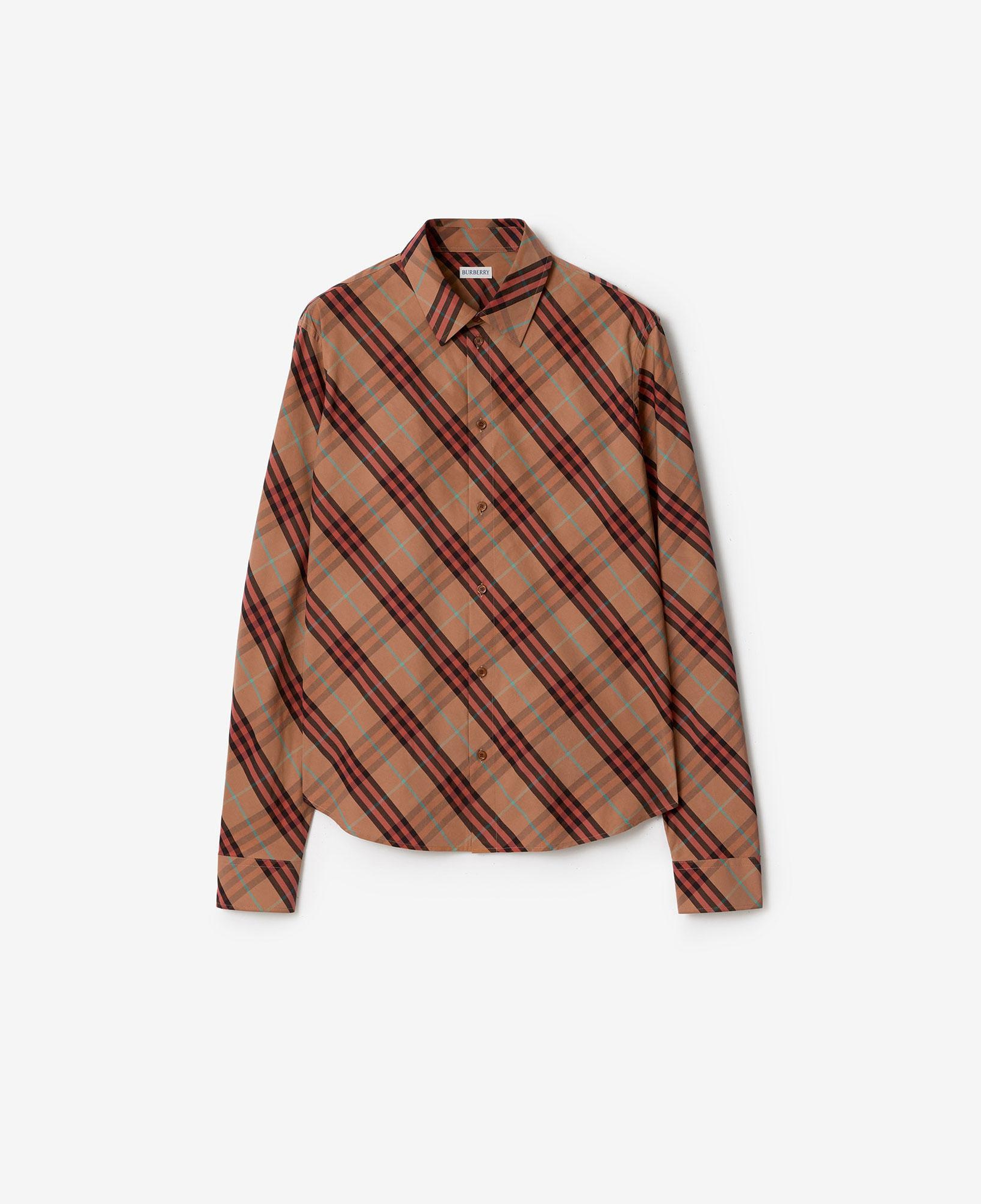Burberry Robert Check Erkek Turuncu Gömlek