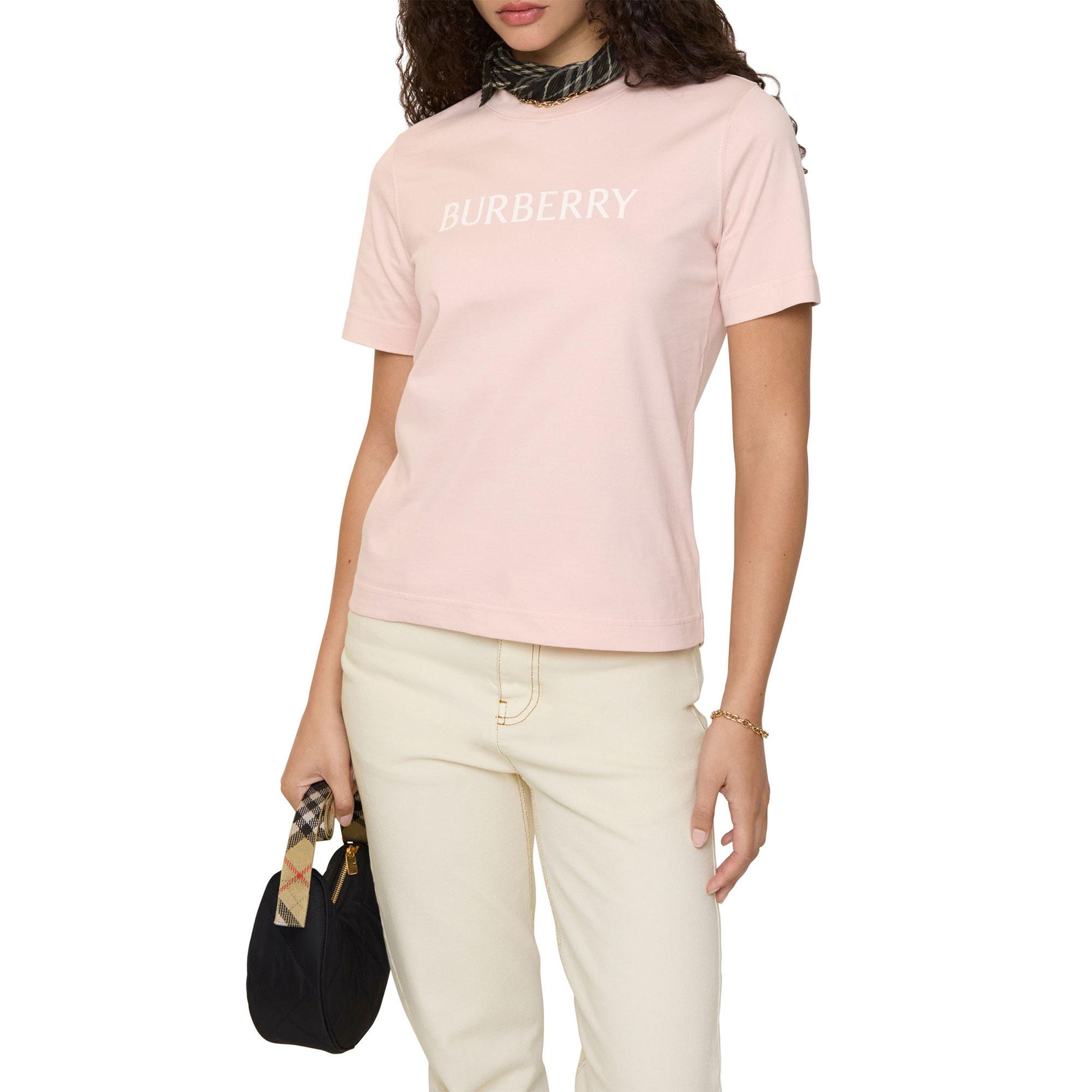 Burberry Frankie Kadın Pembe T-Shirt