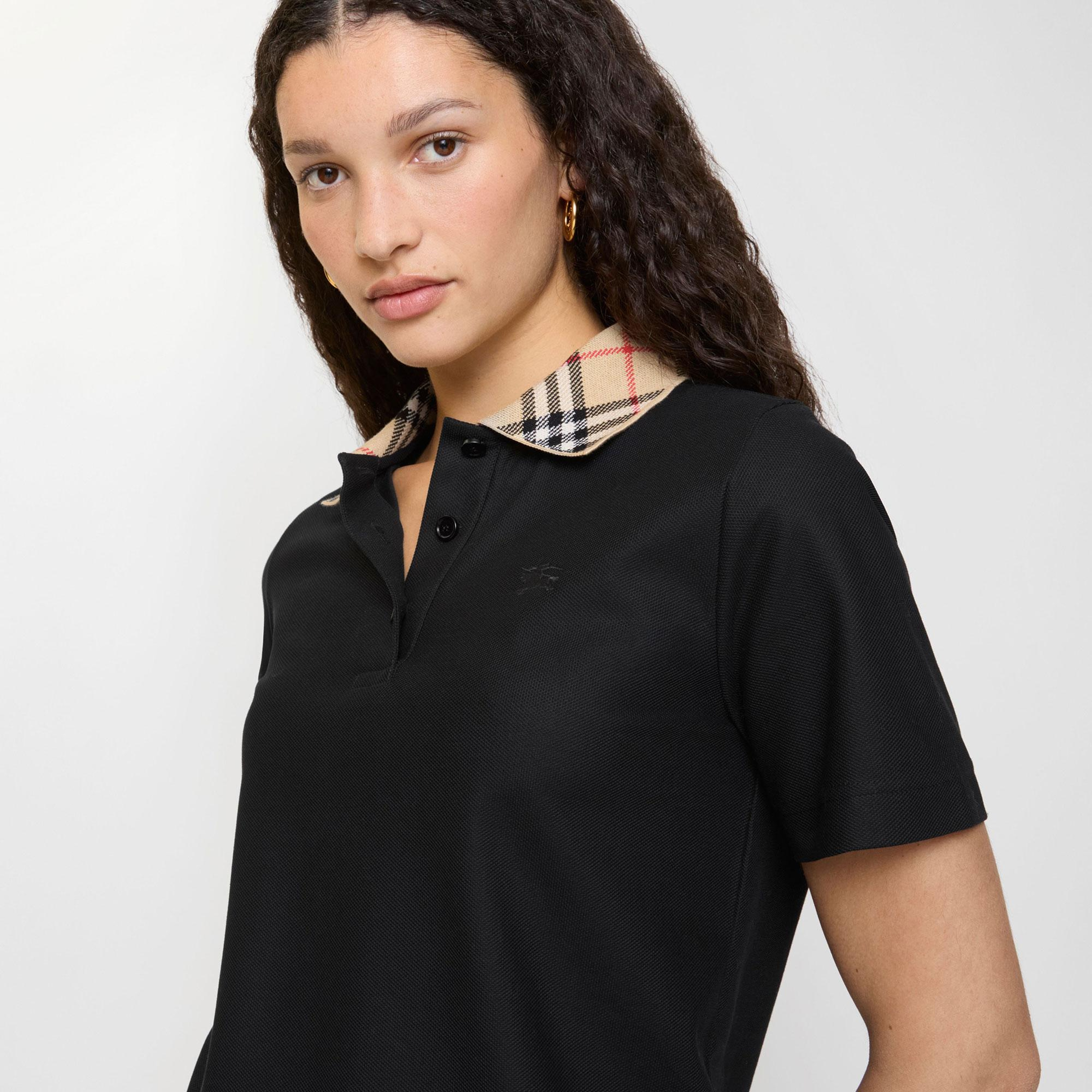 Burberry Imogen Check Kadın Siyah Polo