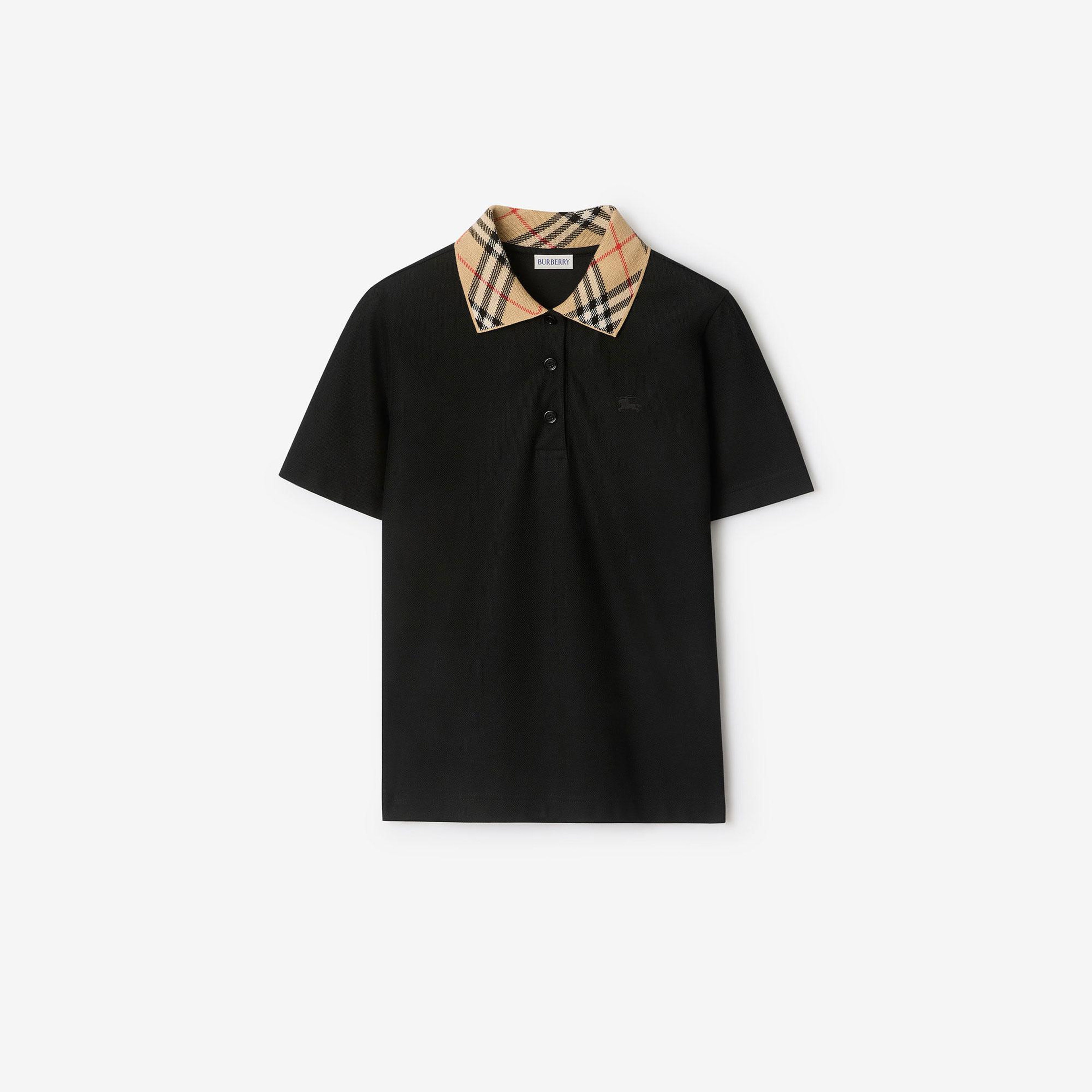 Burberry Imogen Check Kadın Siyah Polo