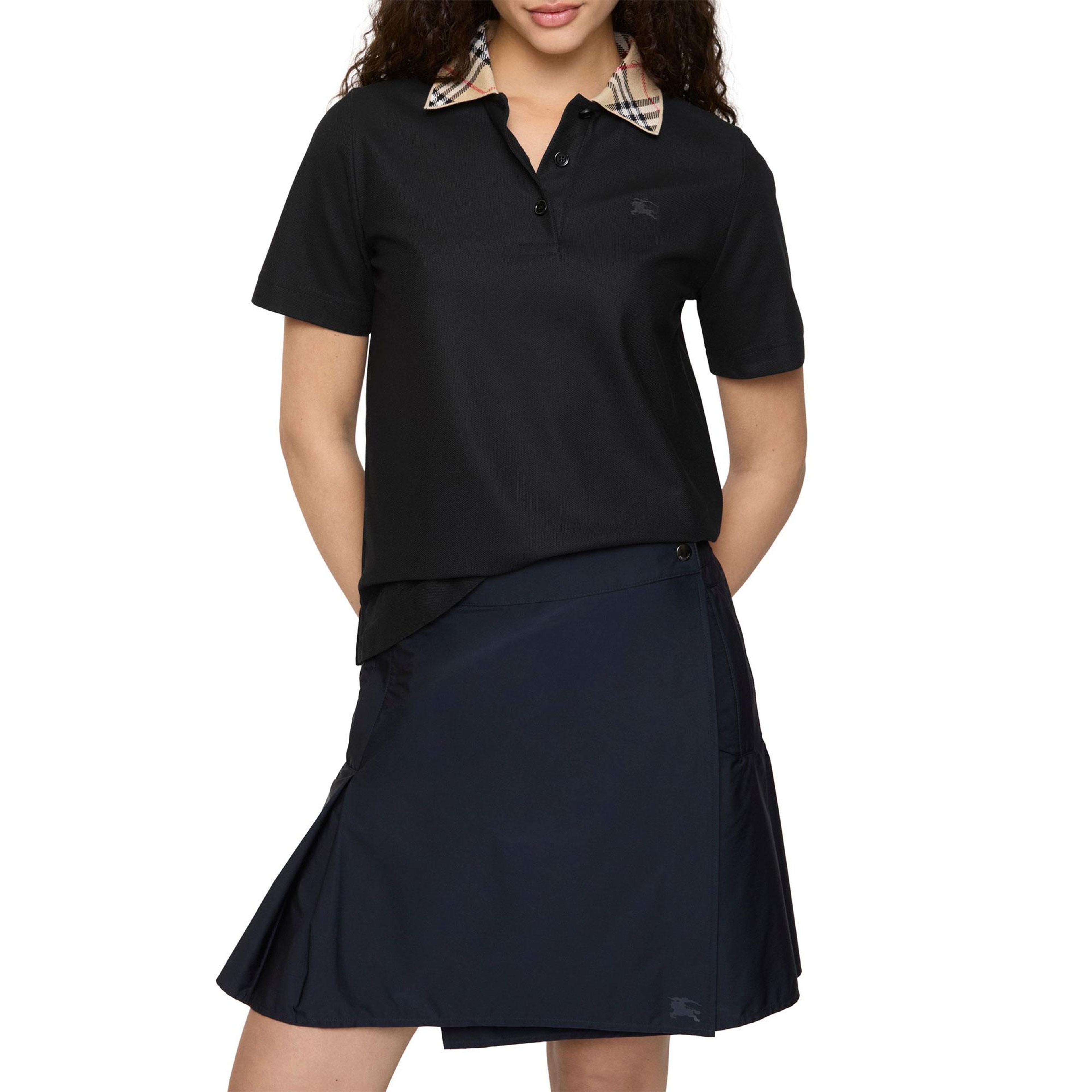 Burberry Imogen Check Kadın Siyah Polo