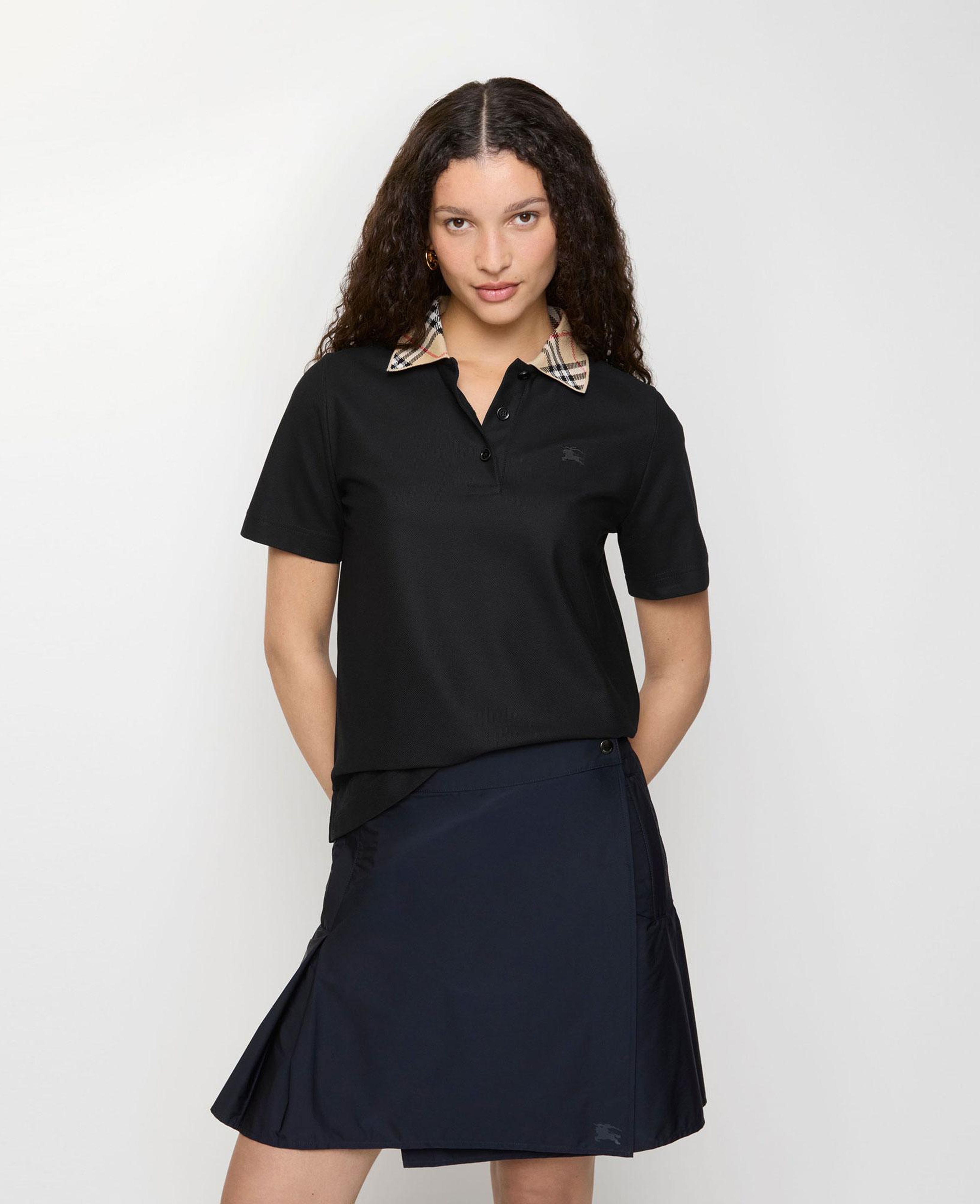 Burberry Imogen Check Kadın Siyah Polo