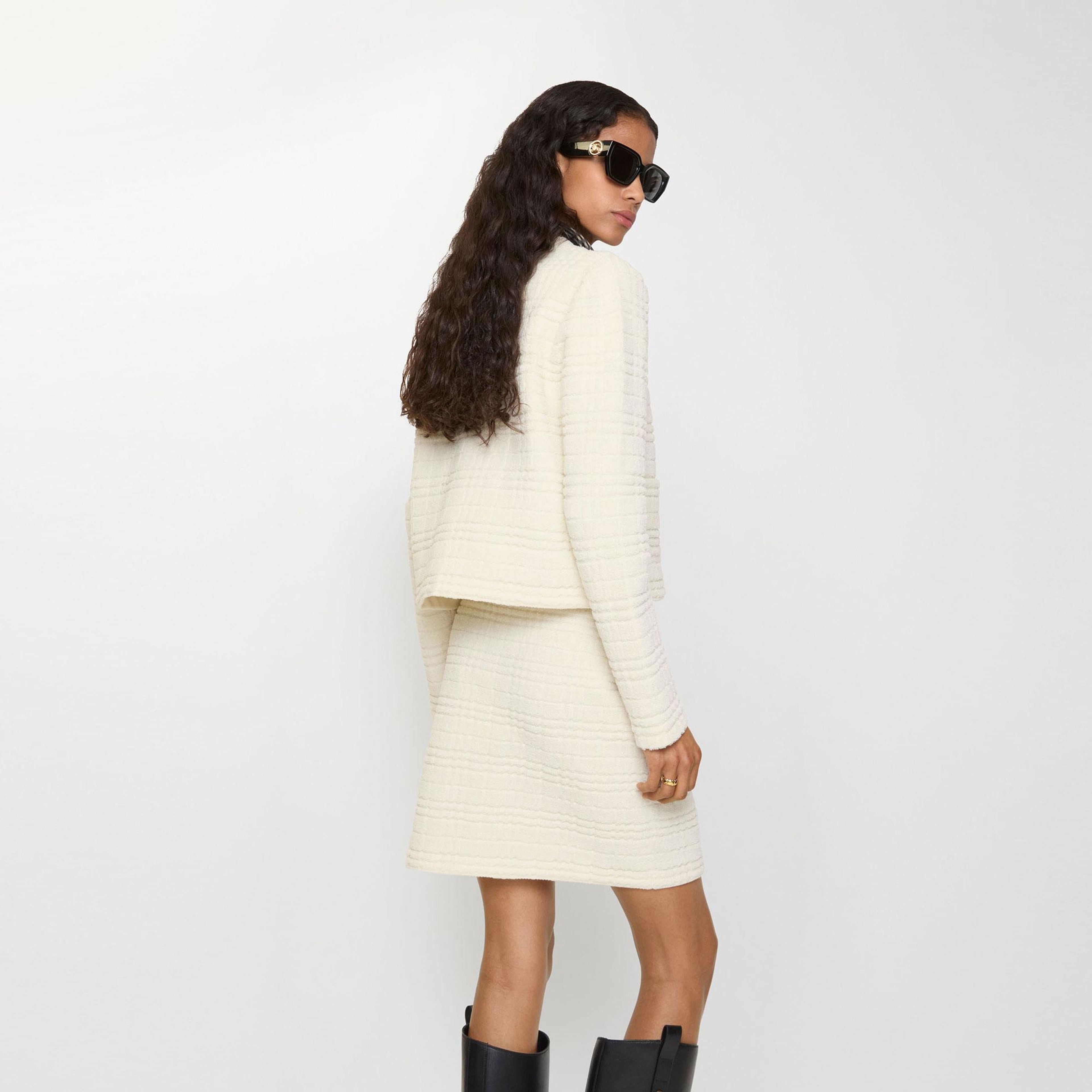 Burberry Ellıe Check Kadın Krem Etek