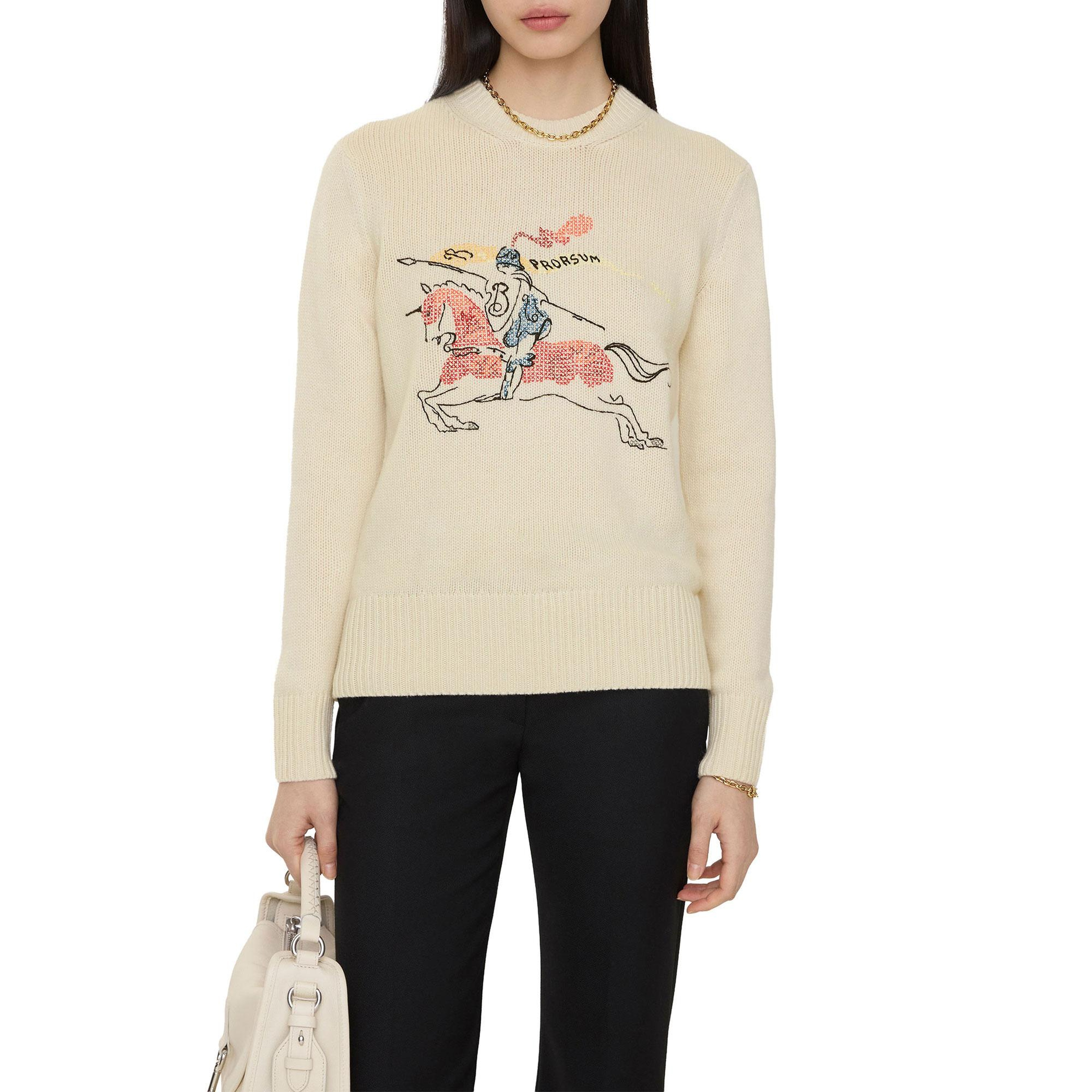 Burberry Scarlett Kadın Krem Triko