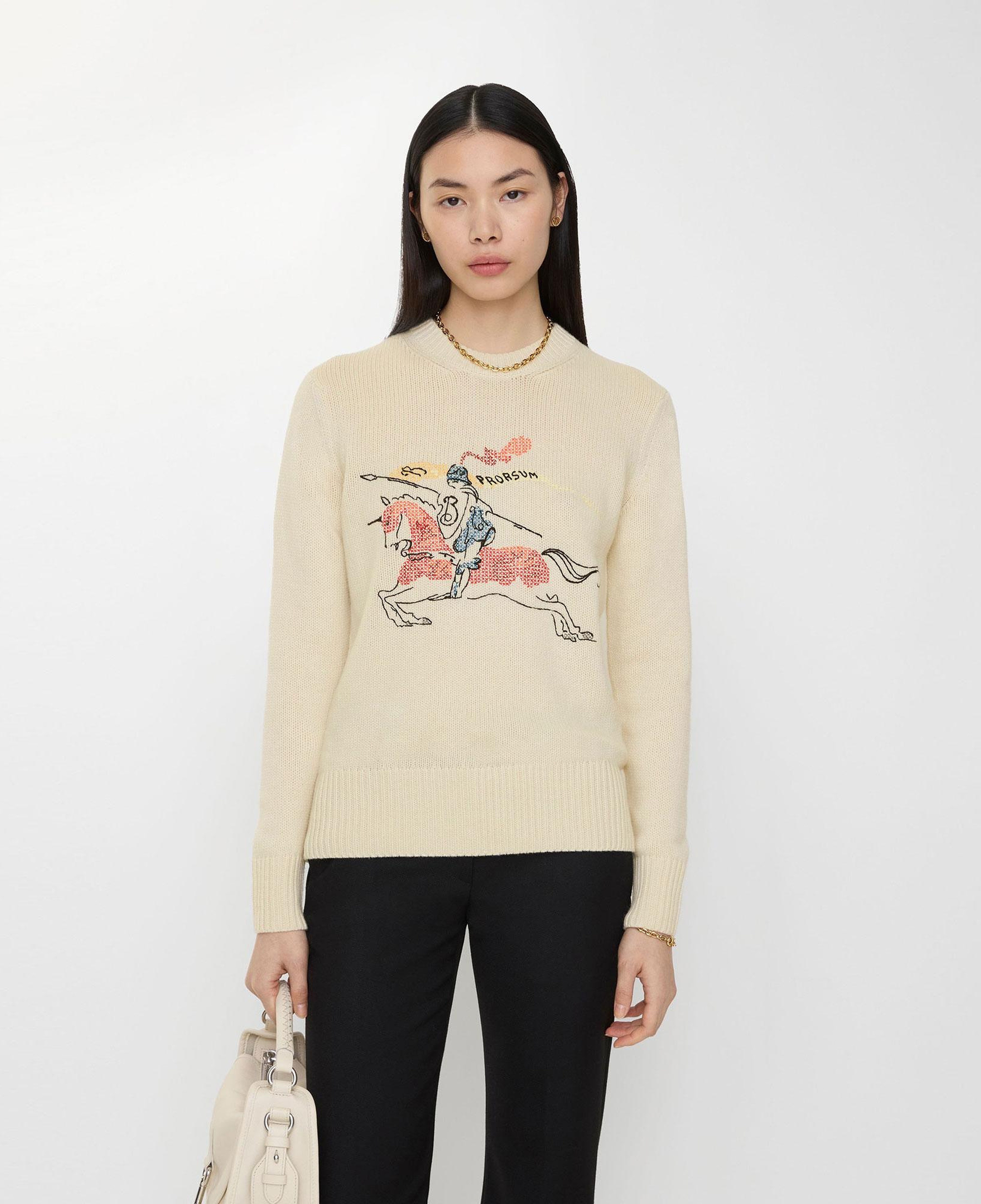 Burberry Scarlett Kadın Krem Triko