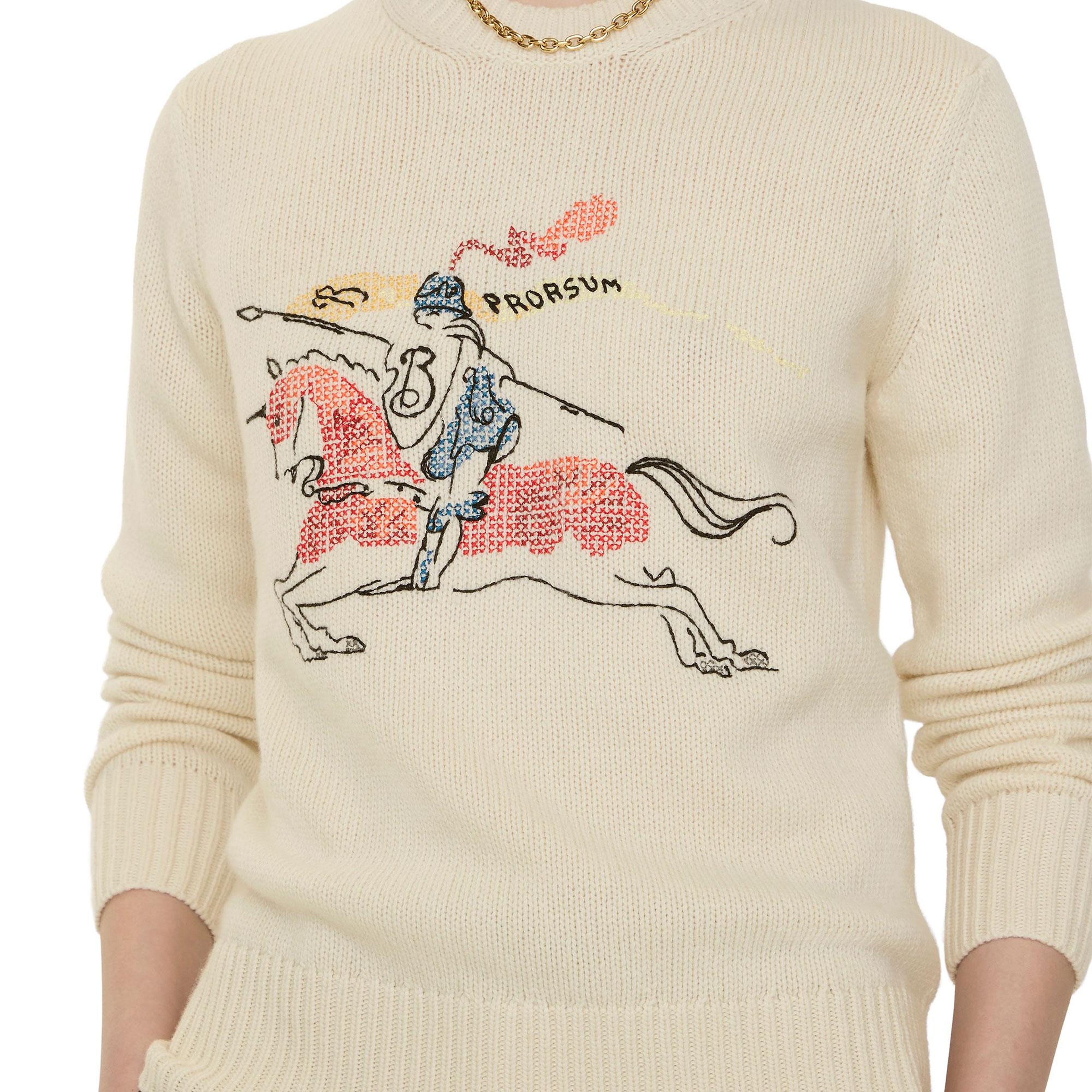 Burberry Scarlett Kadın Krem Triko