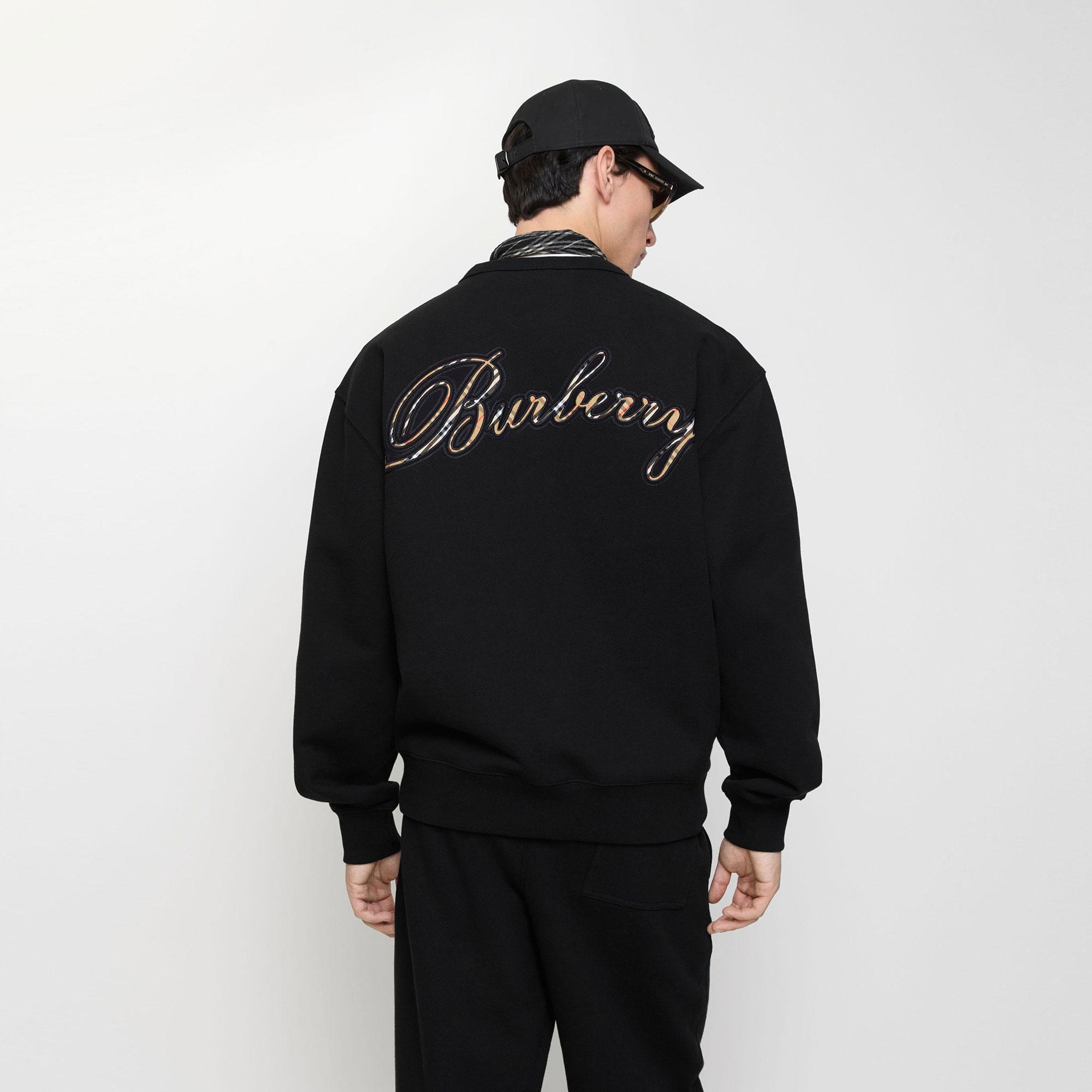 Burberry Rowan Erkek Siyah Hoodie