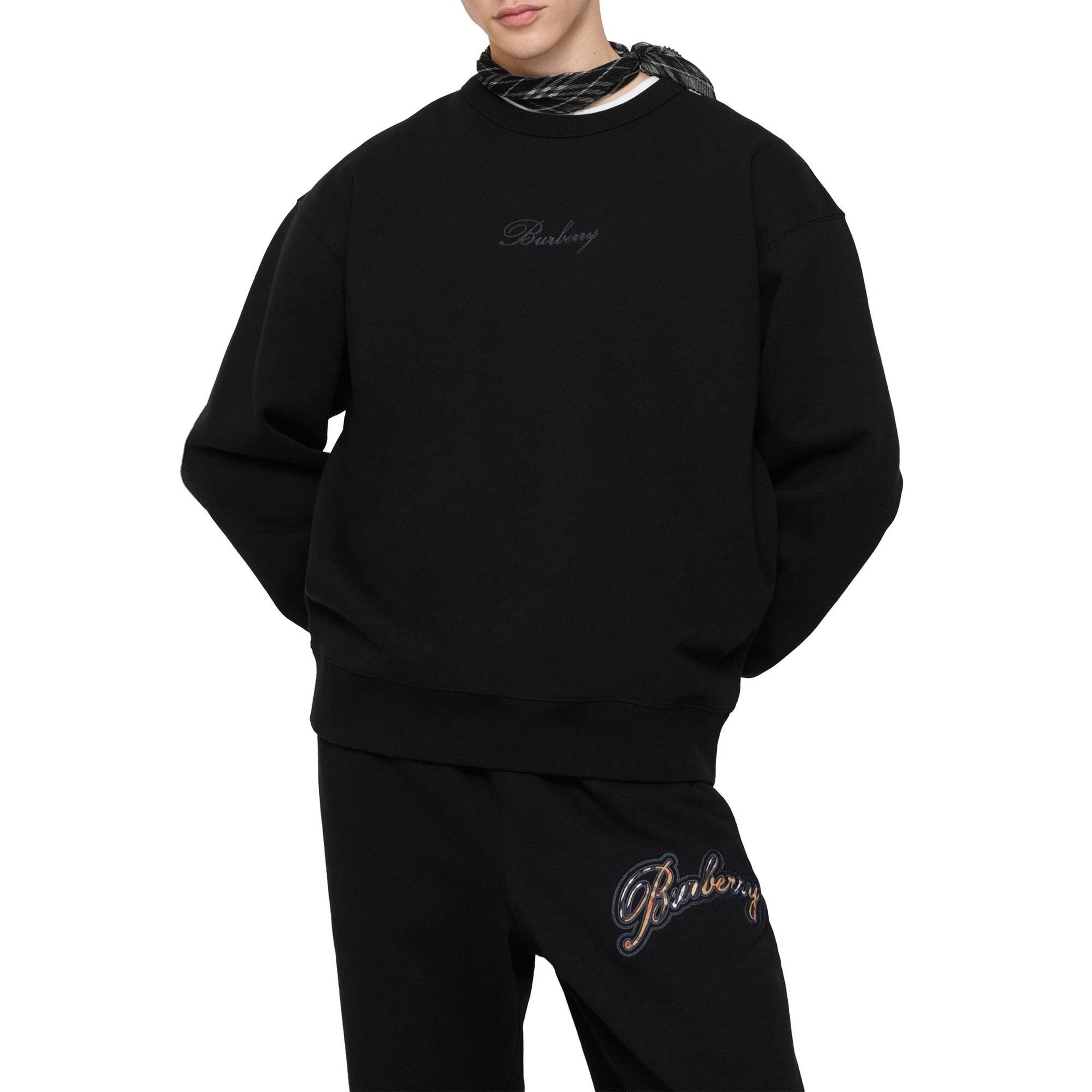 Burberry Rowan Erkek Siyah Hoodie