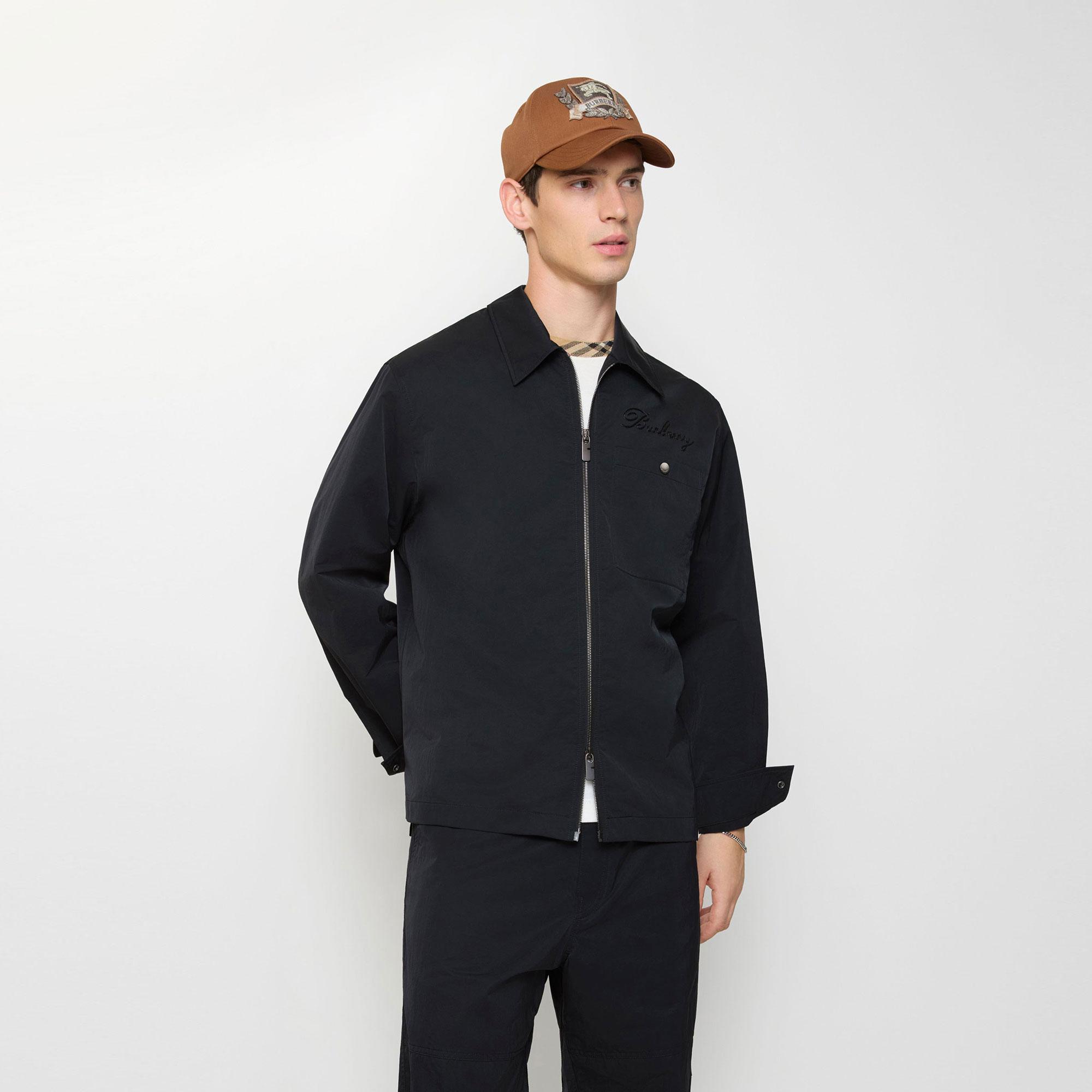 Burberry Oakwell Erkek Siyah Gömlek