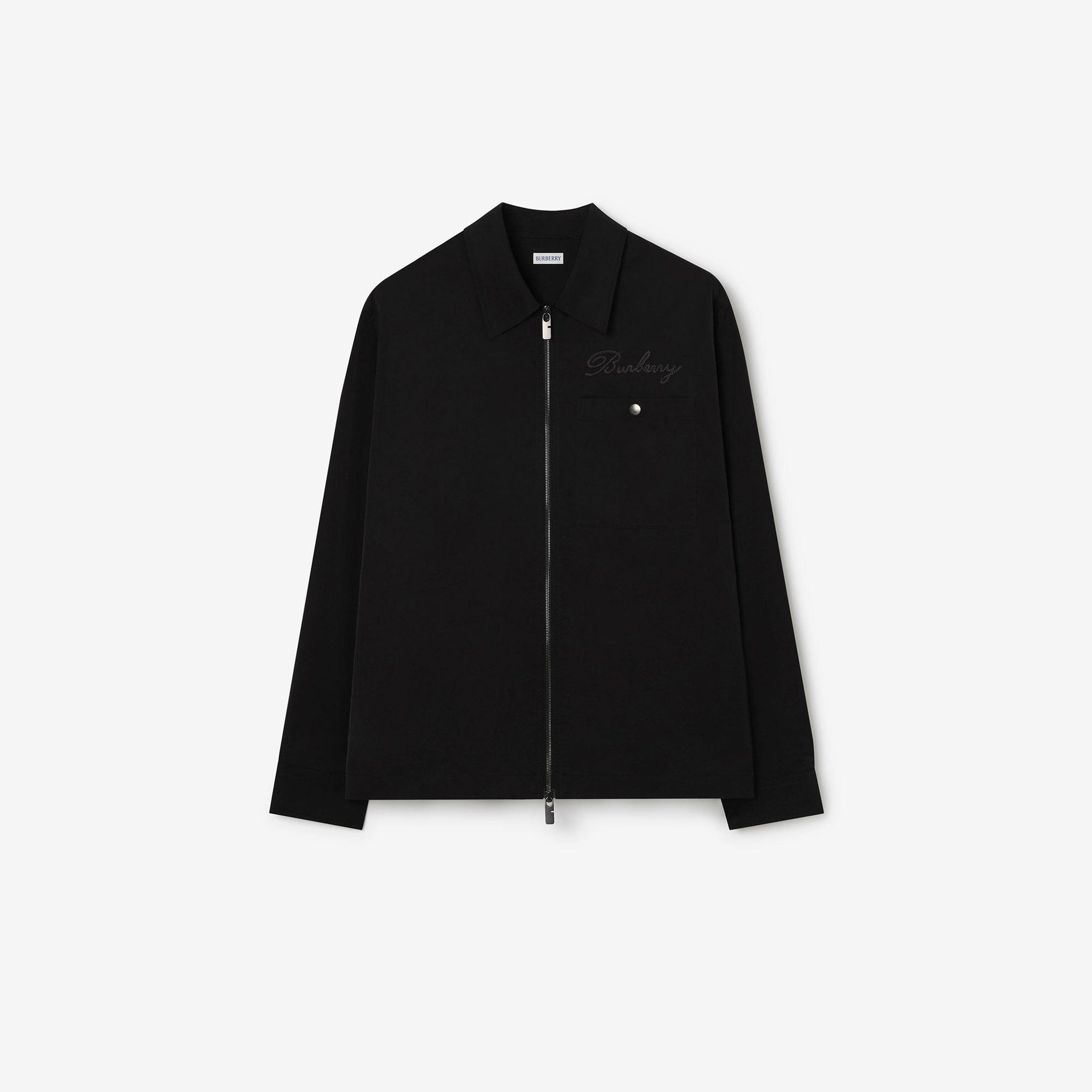 Burberry Oakwell Erkek Siyah Gömlek