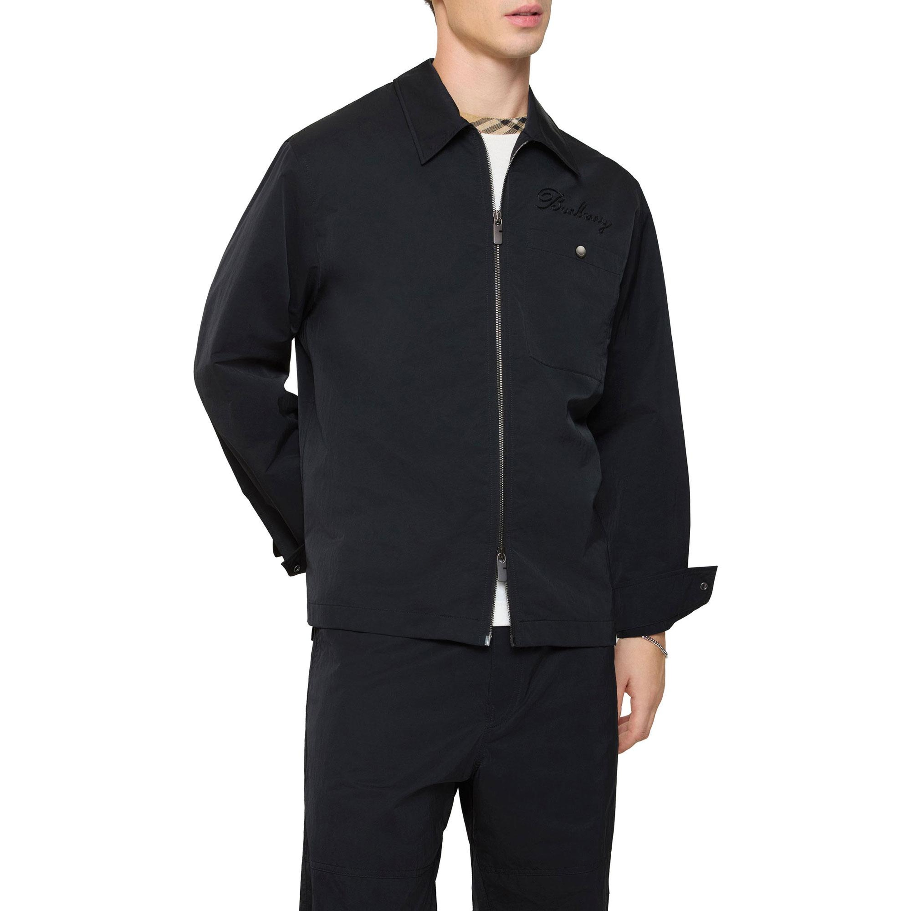 Burberry Oakwell Erkek Siyah Gömlek