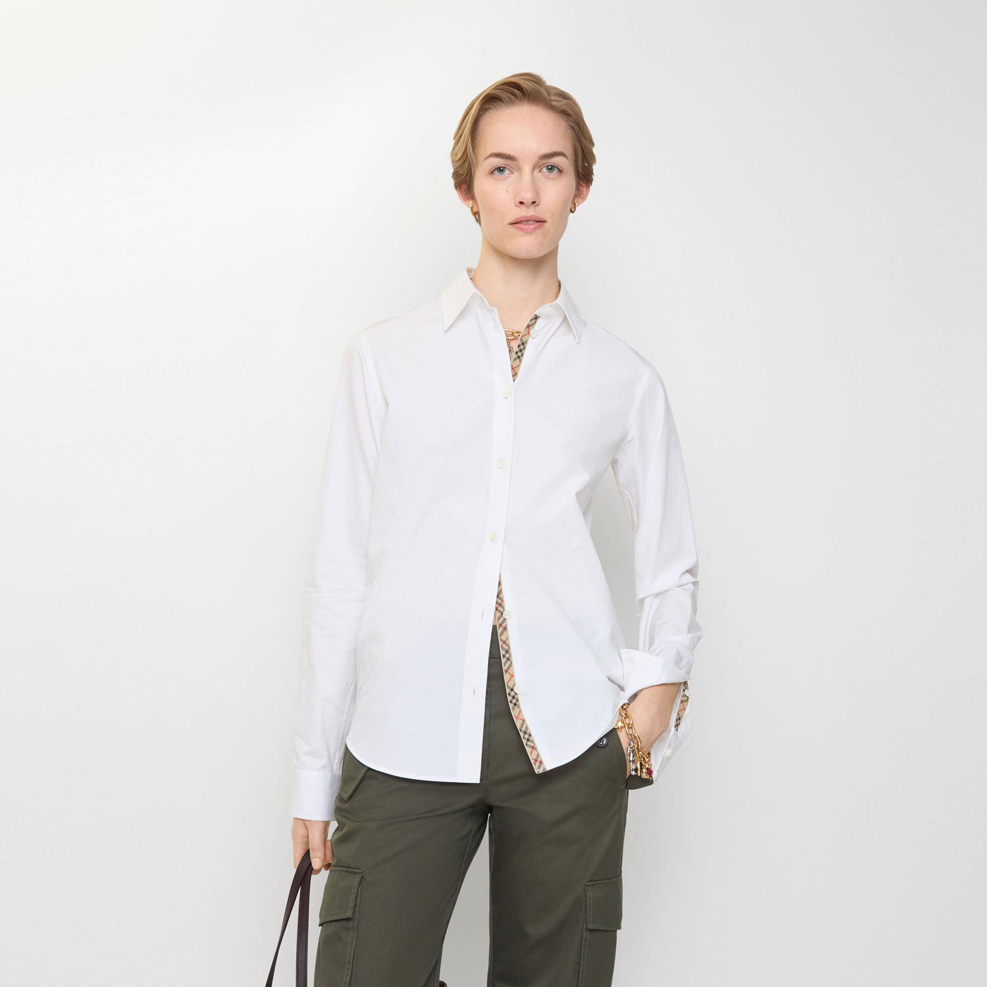 Burberry Ellora Kadın Beyaz Gömlek
