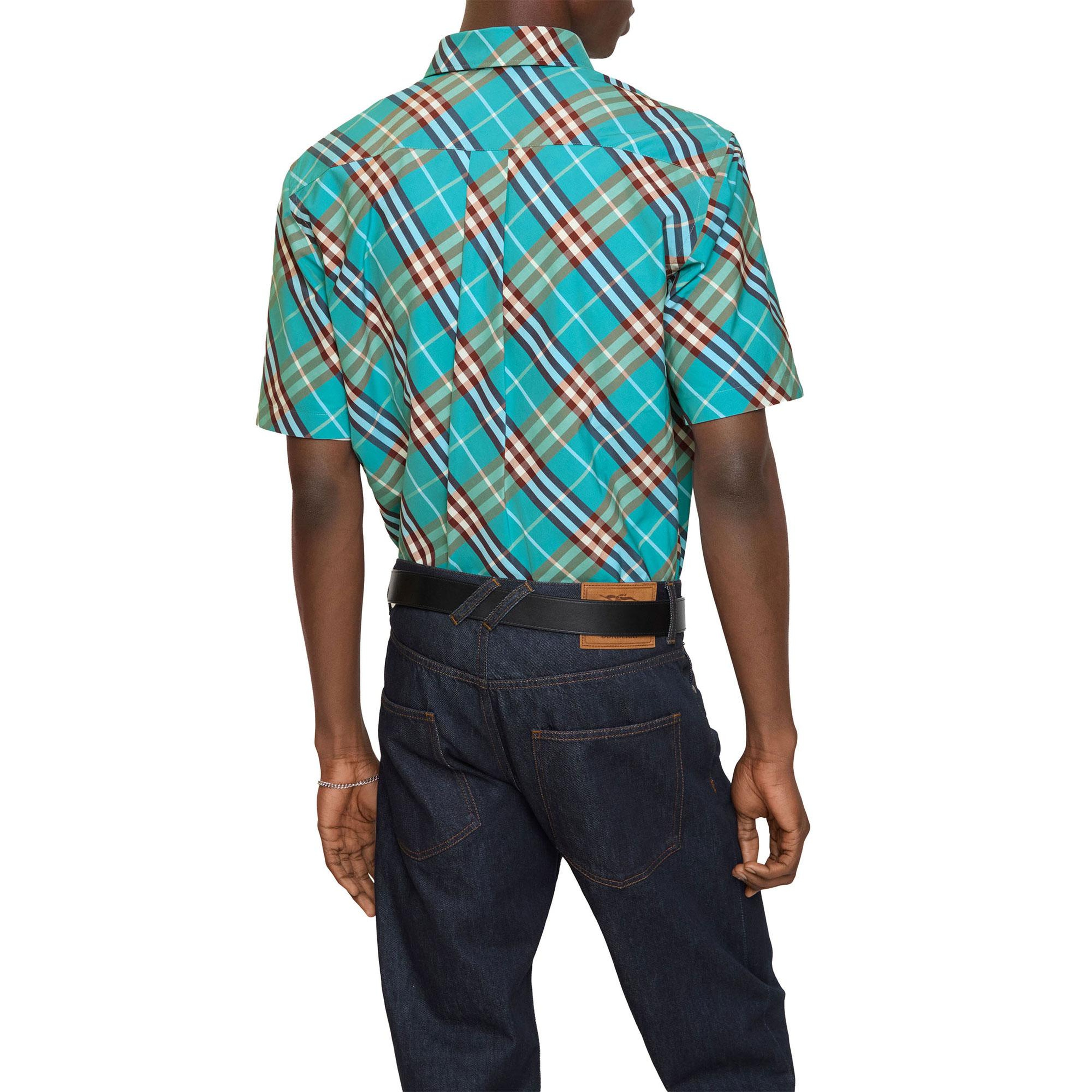 Burberry Robert Check Erkek Mavi Gömlek