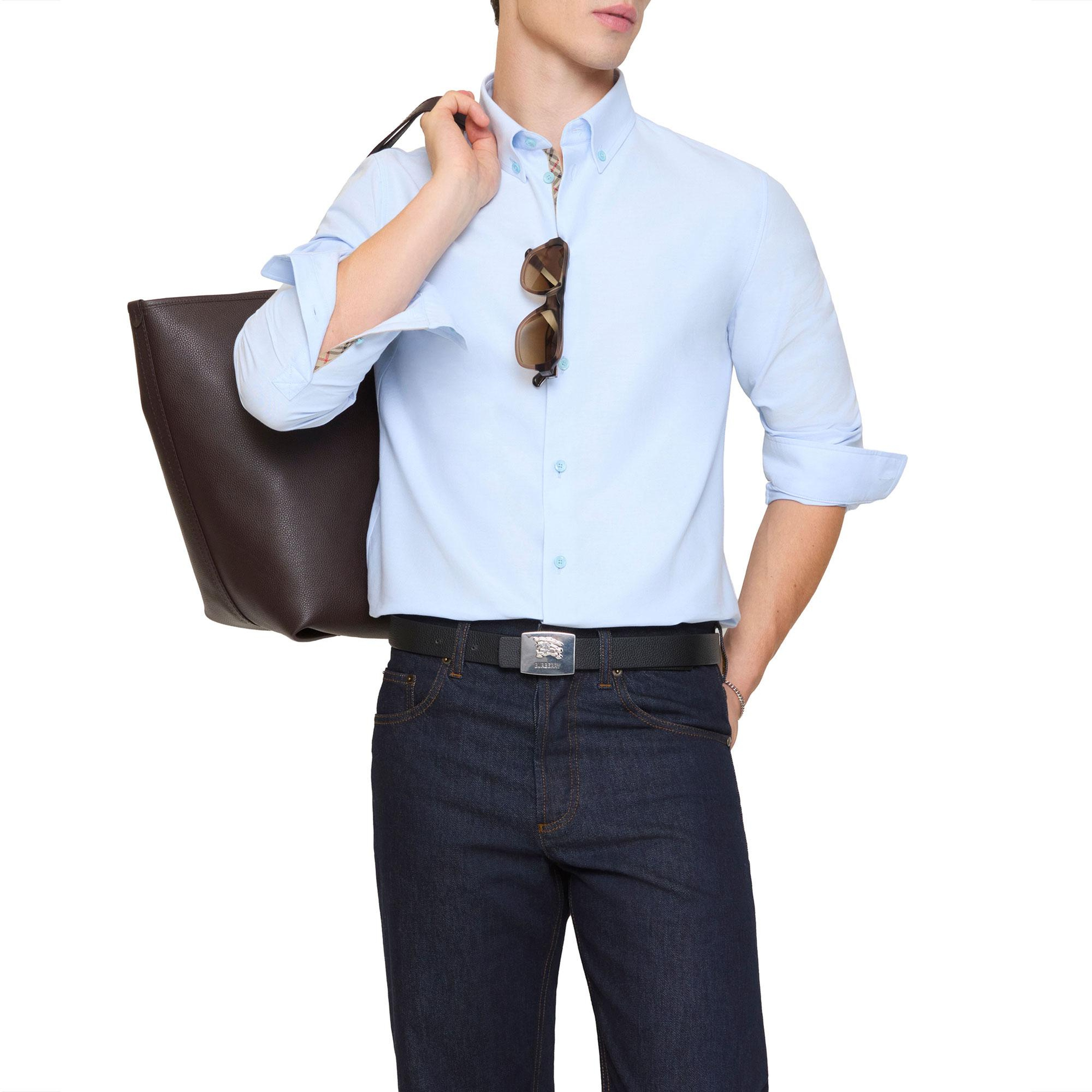 Burberry Standrıc Erkek Mavi Gömlek