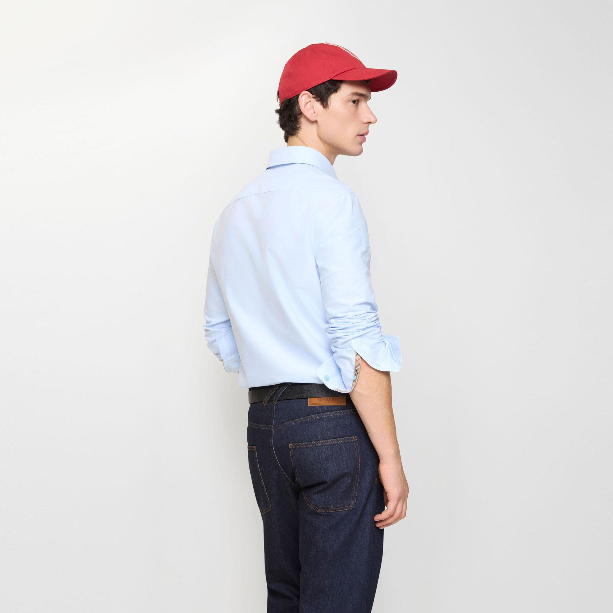 Burberry Standrıc Erkek Mavi Gömlek