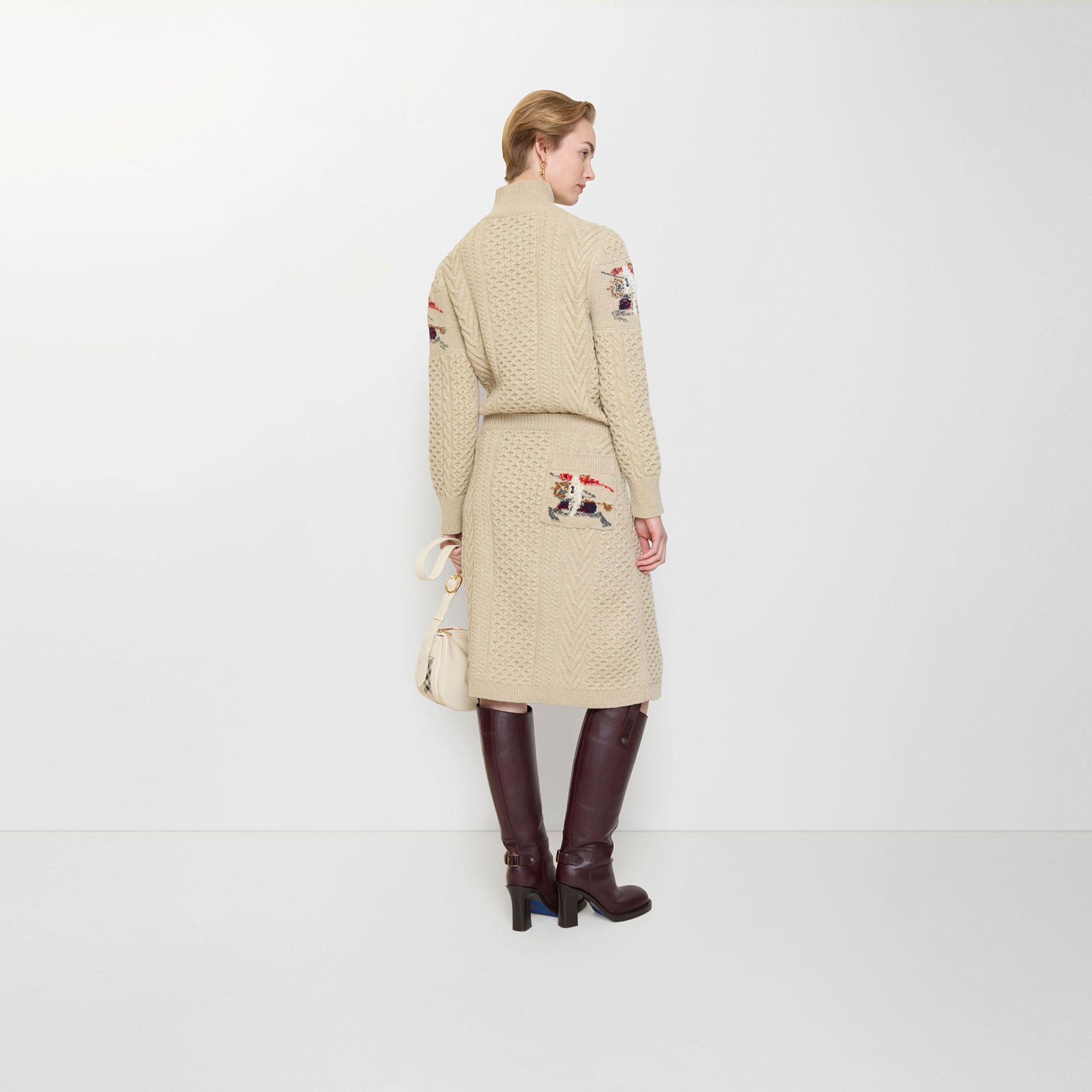 Burberry Eileen Aran Kadın Bej Etek