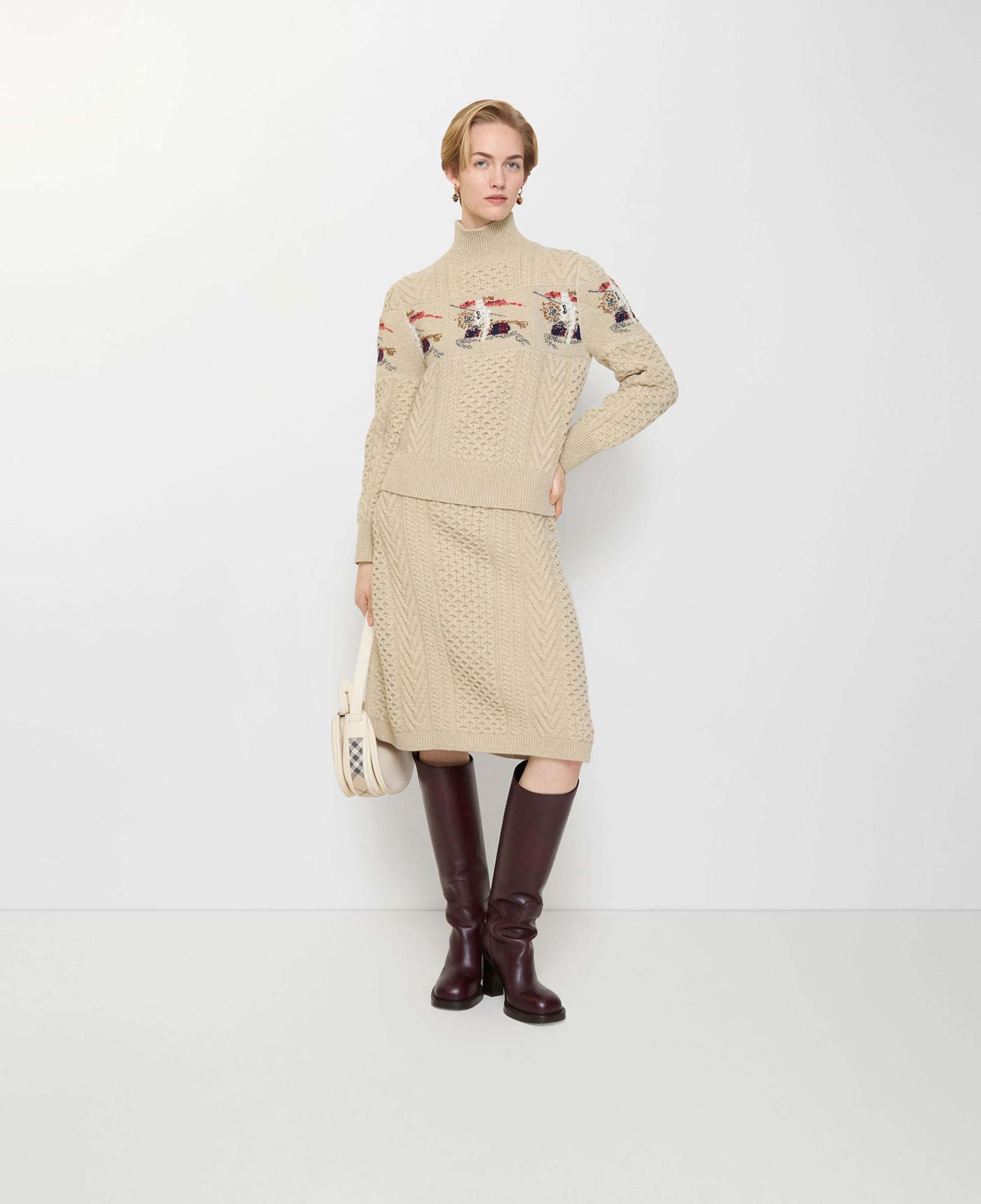 Burberry Eileen Aran Kadın Bej Etek