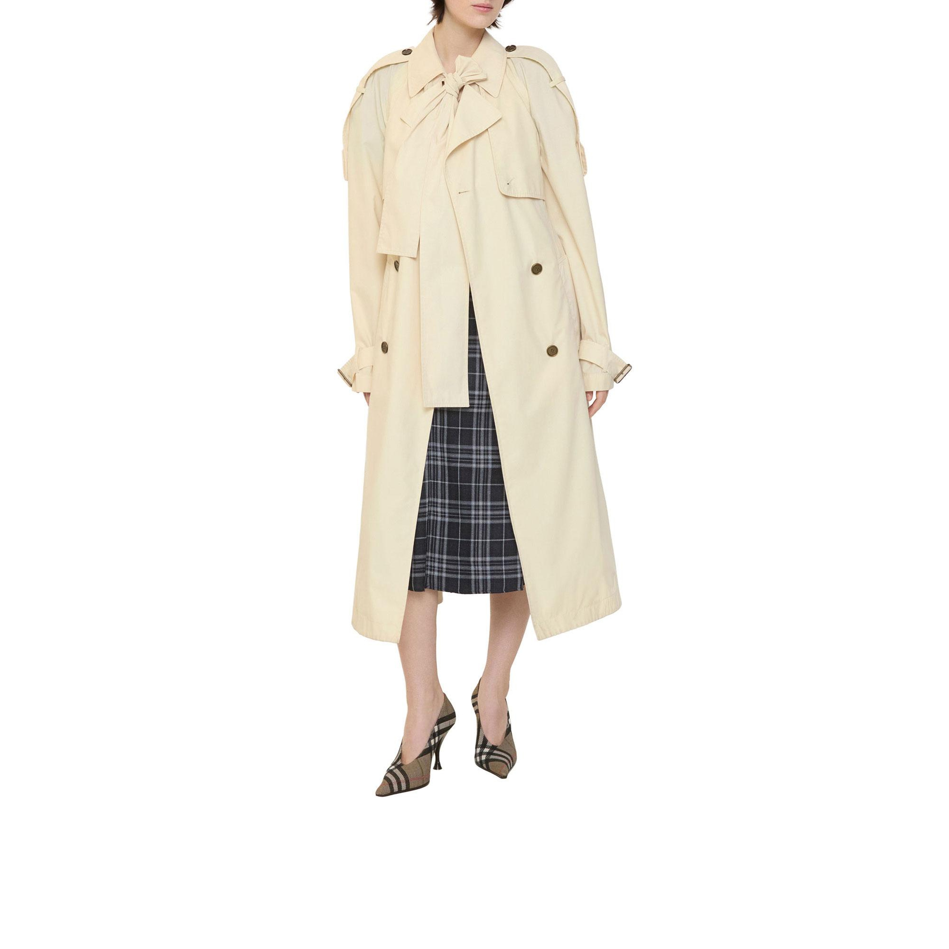 Burberry Trerose Kadın Krem Pardesü