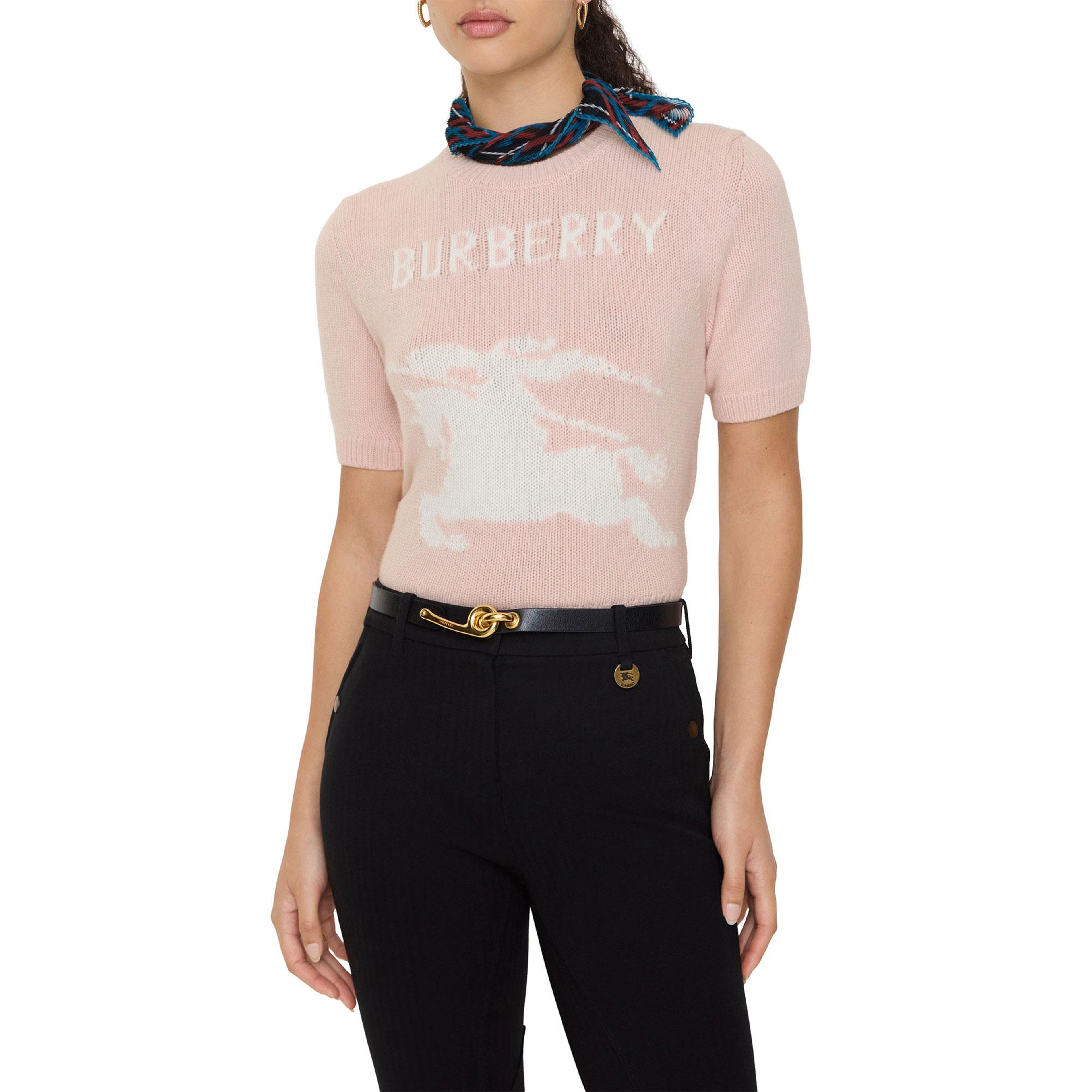 Burberry Skylar Ekd Kadın Pembe Triko