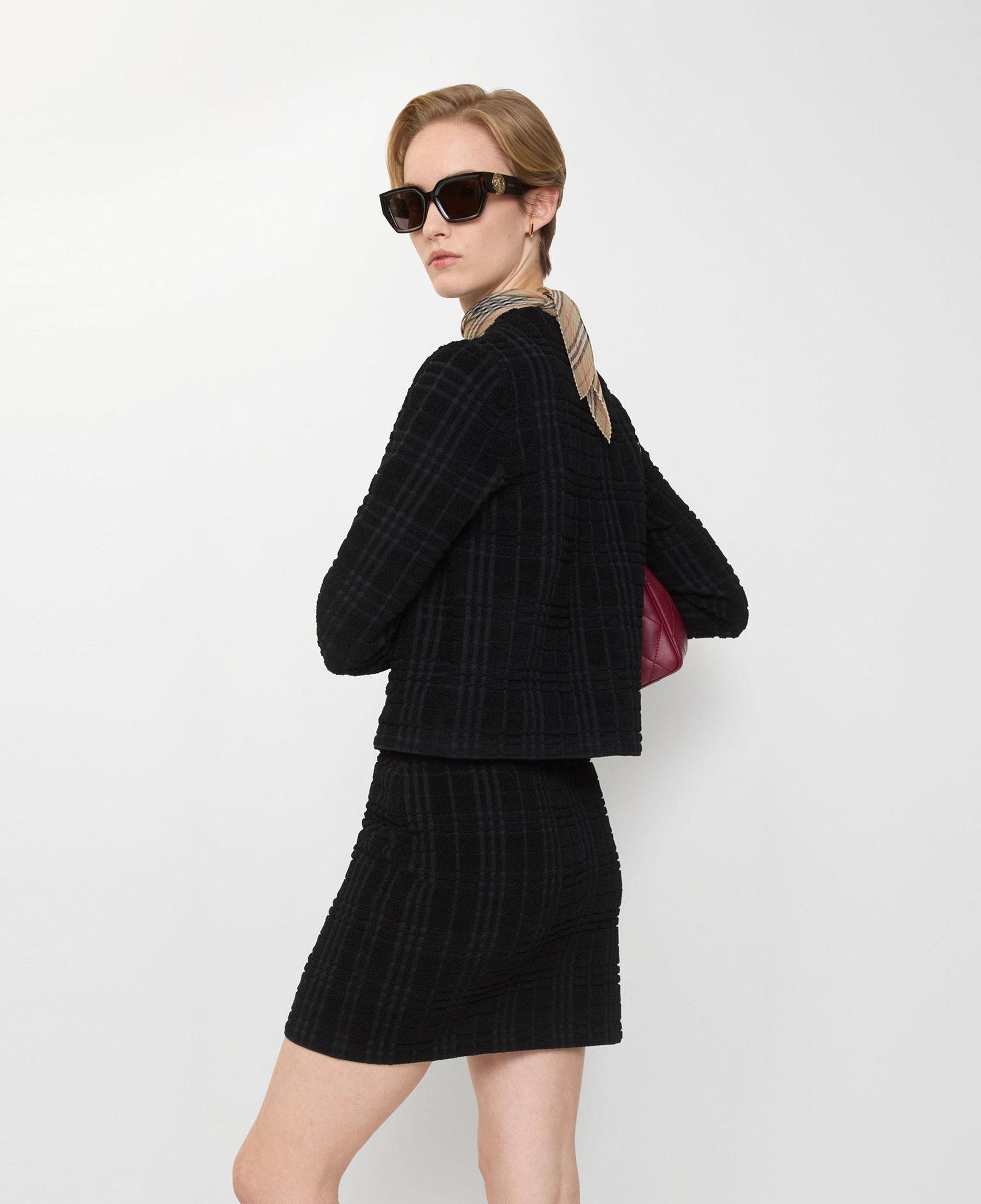 Burberry Ellie Check Kadın Siyah Etek