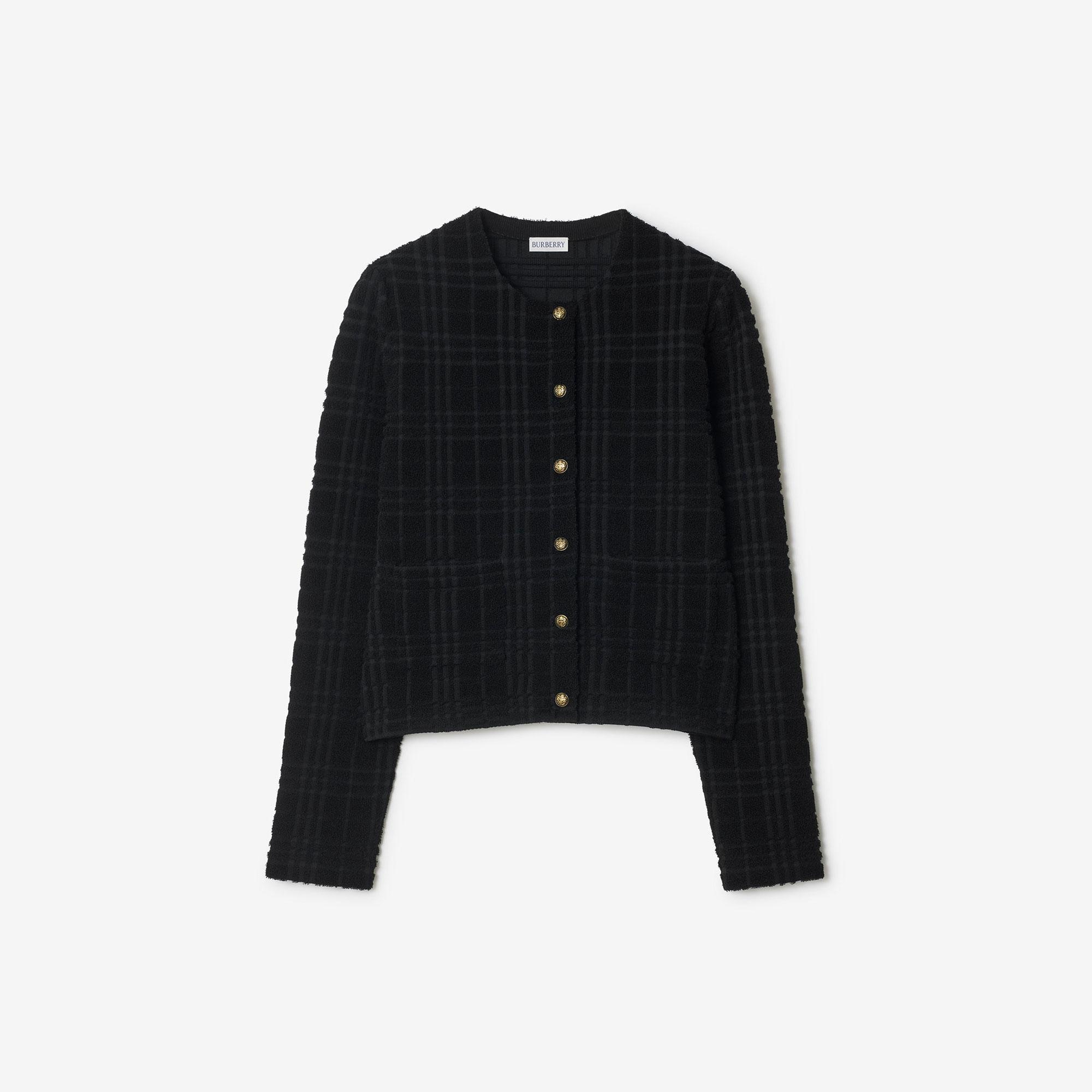 Burberry Ellen Check Kadın Siyah Hırka