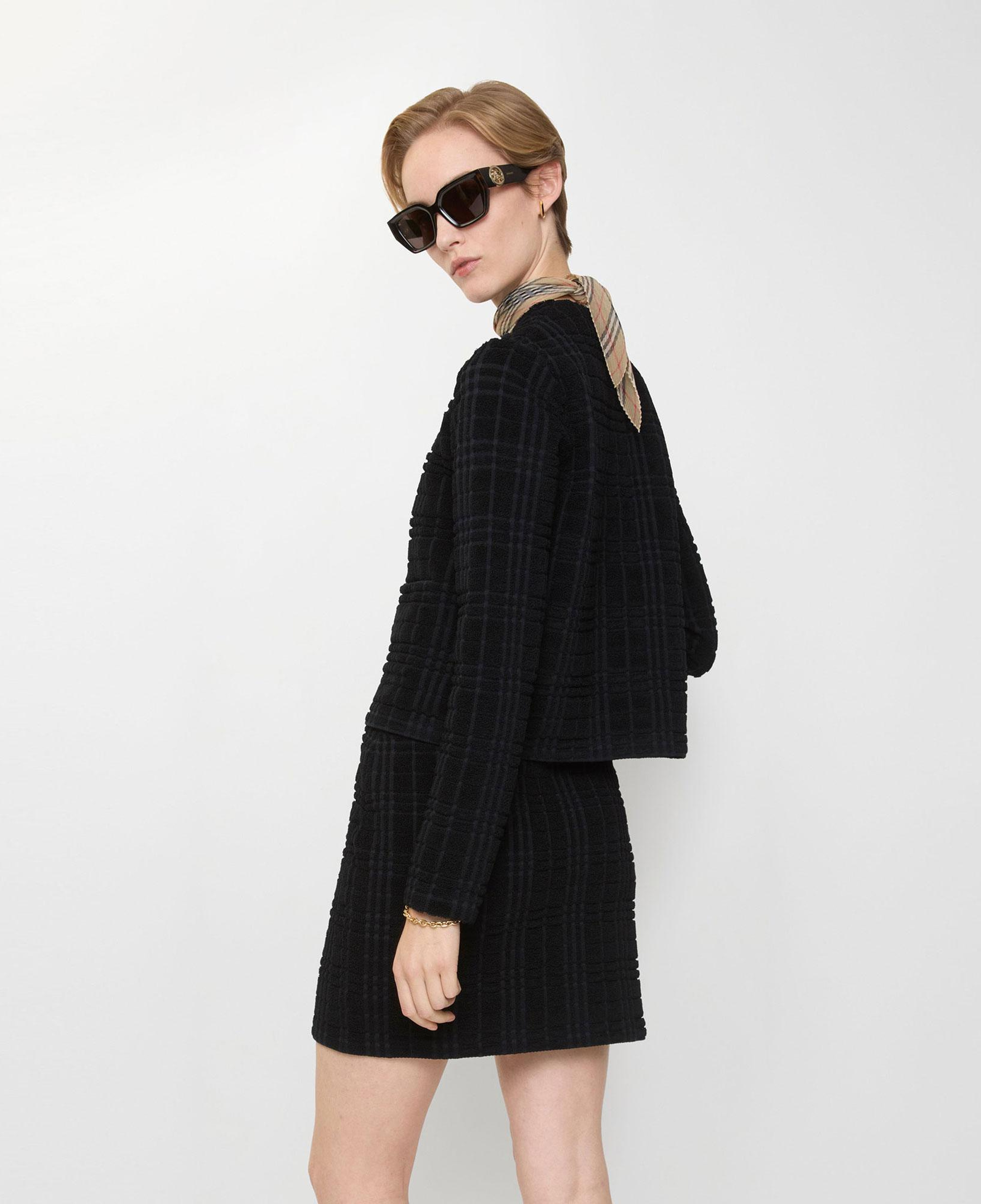 Burberry Ellen Check Kadın Siyah Hırka