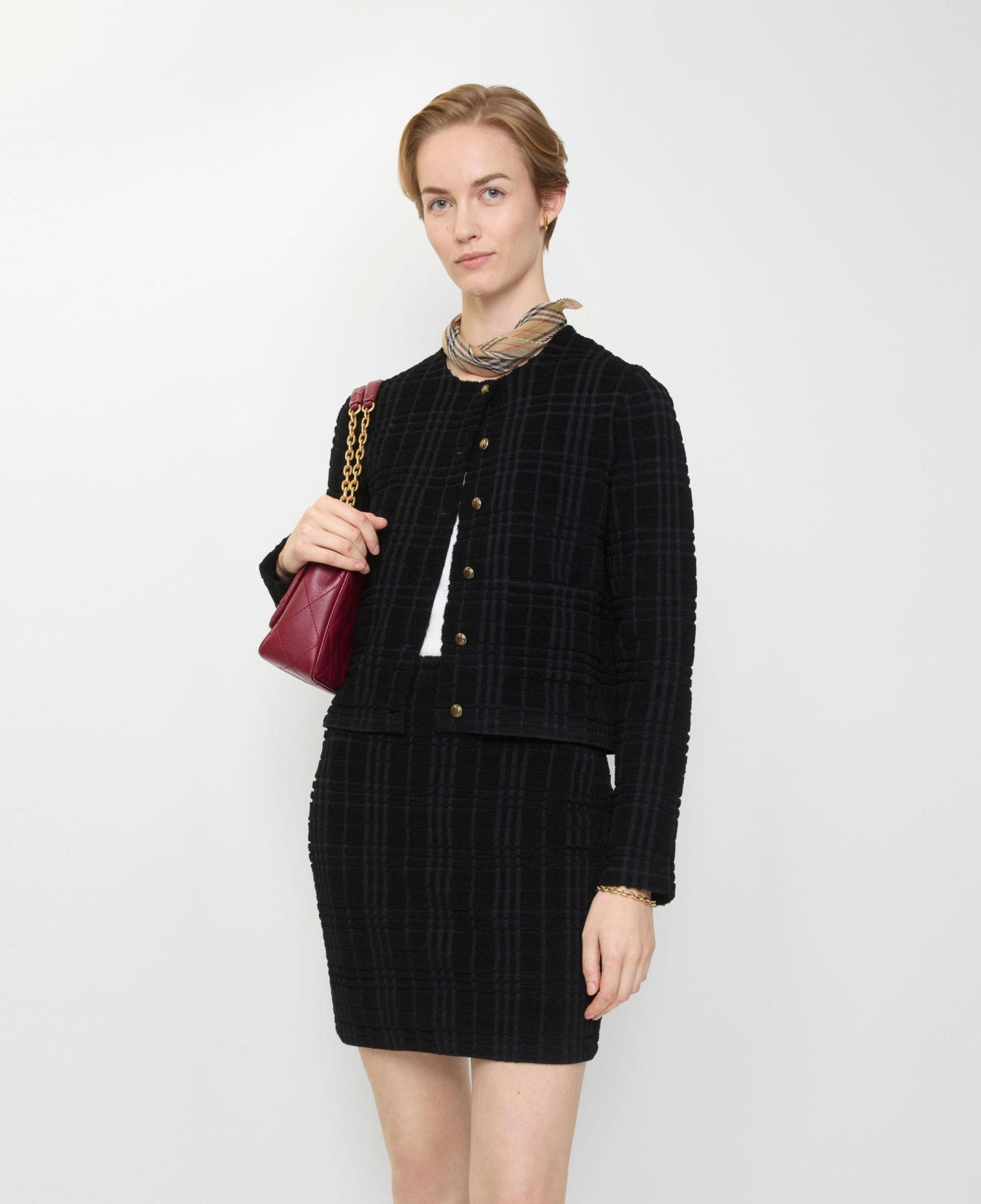 Burberry Ellen Check Kadın Siyah Hırka