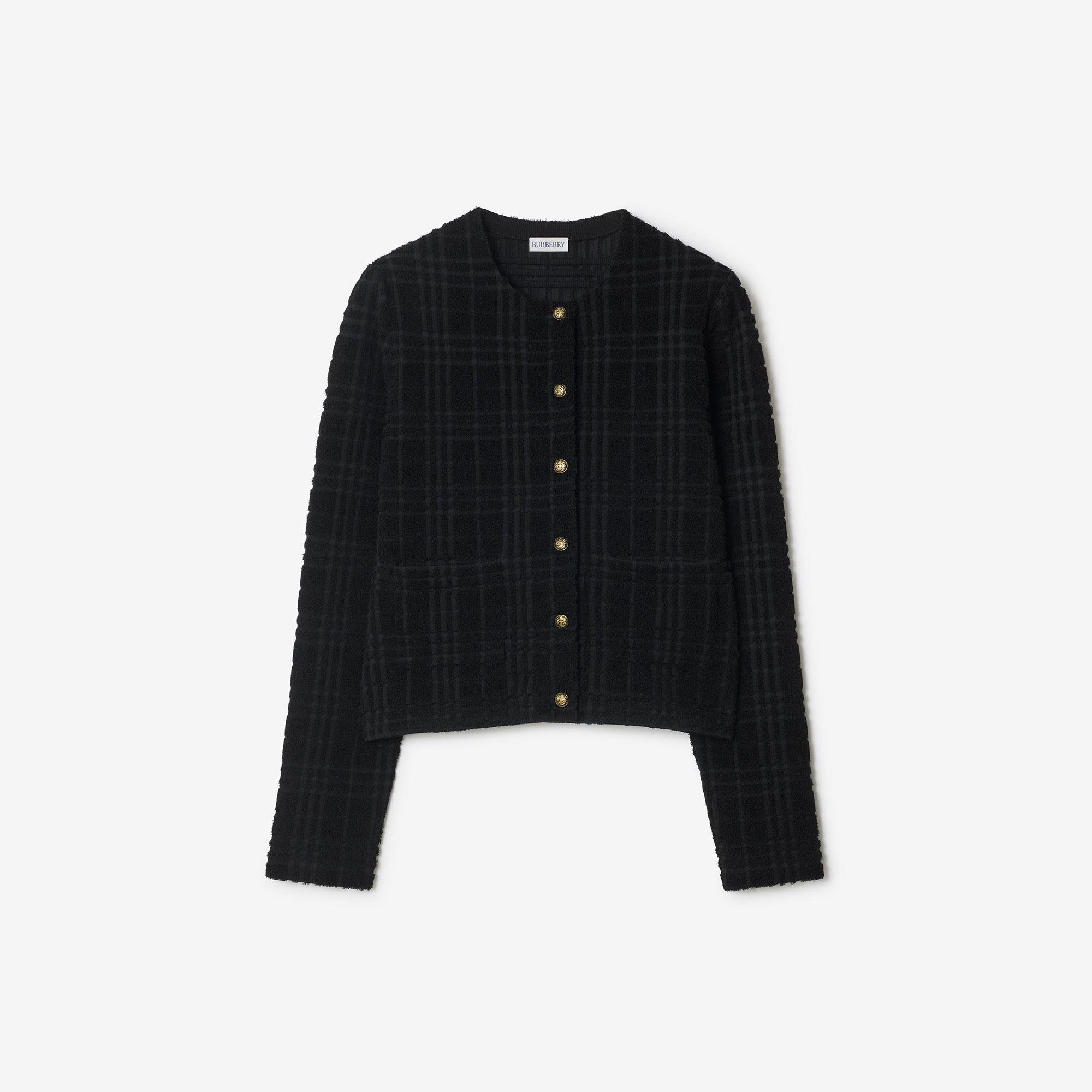 Burberry Ellen Check Kadın Siyah Hırka