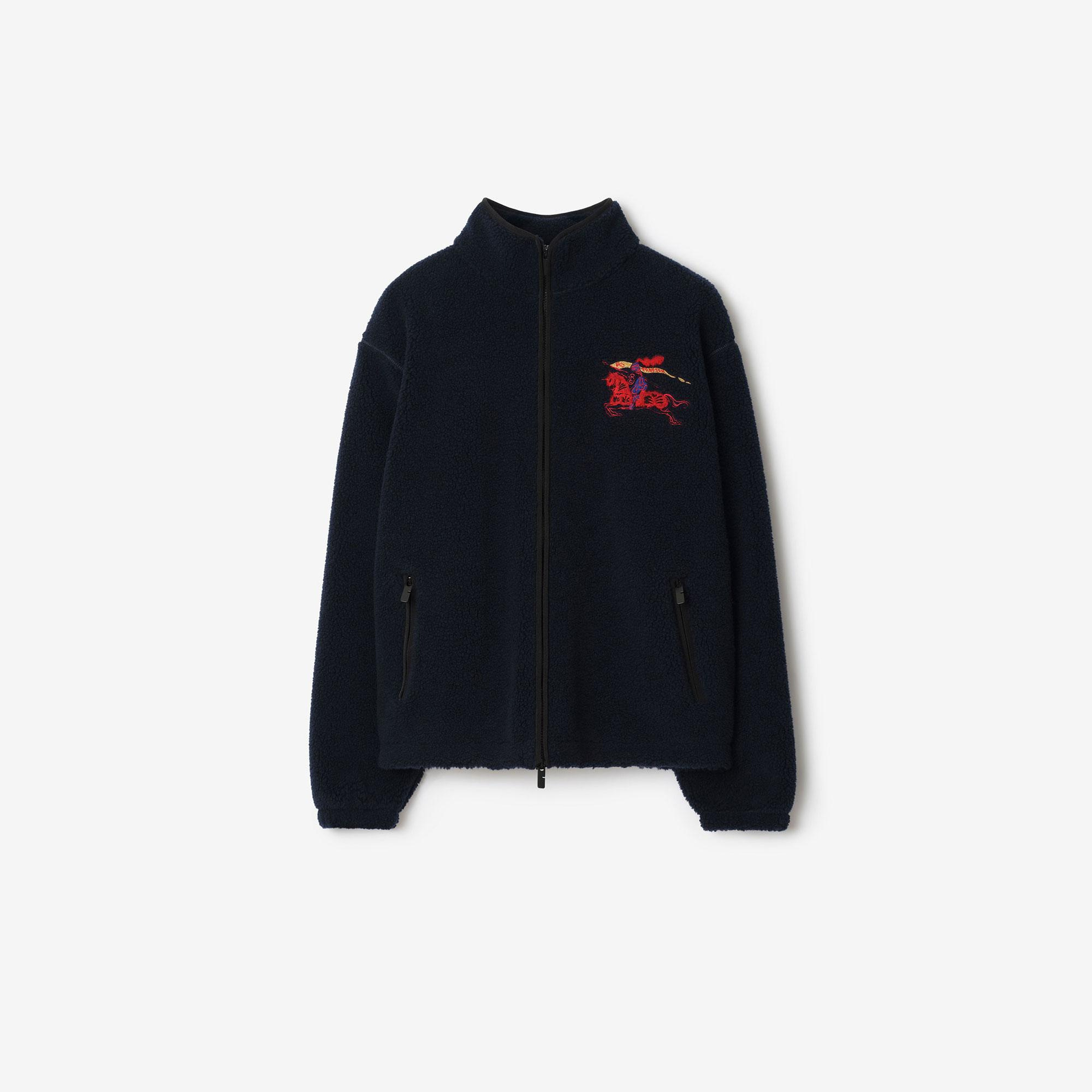 Burberry Faırfax Erkek Lacivert Polar Ceket