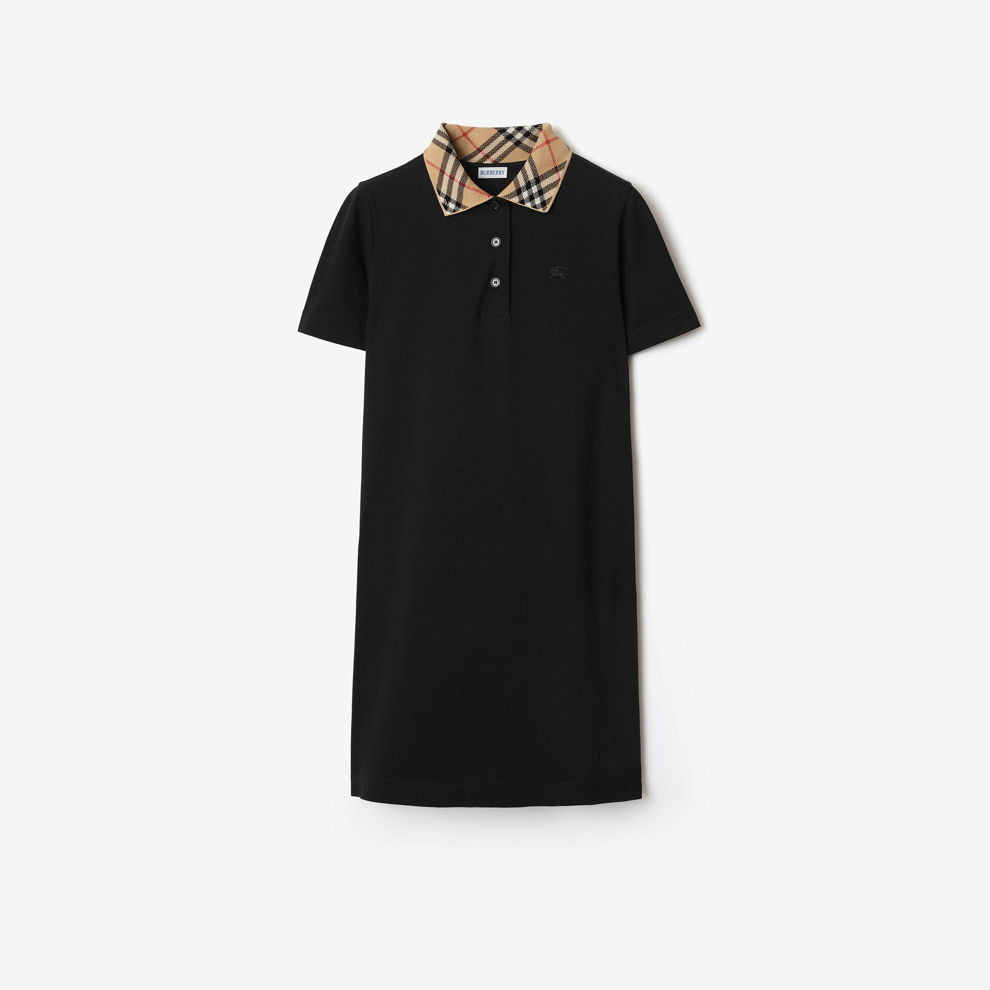 Burberry İris Check Kadın Siyah Elbise