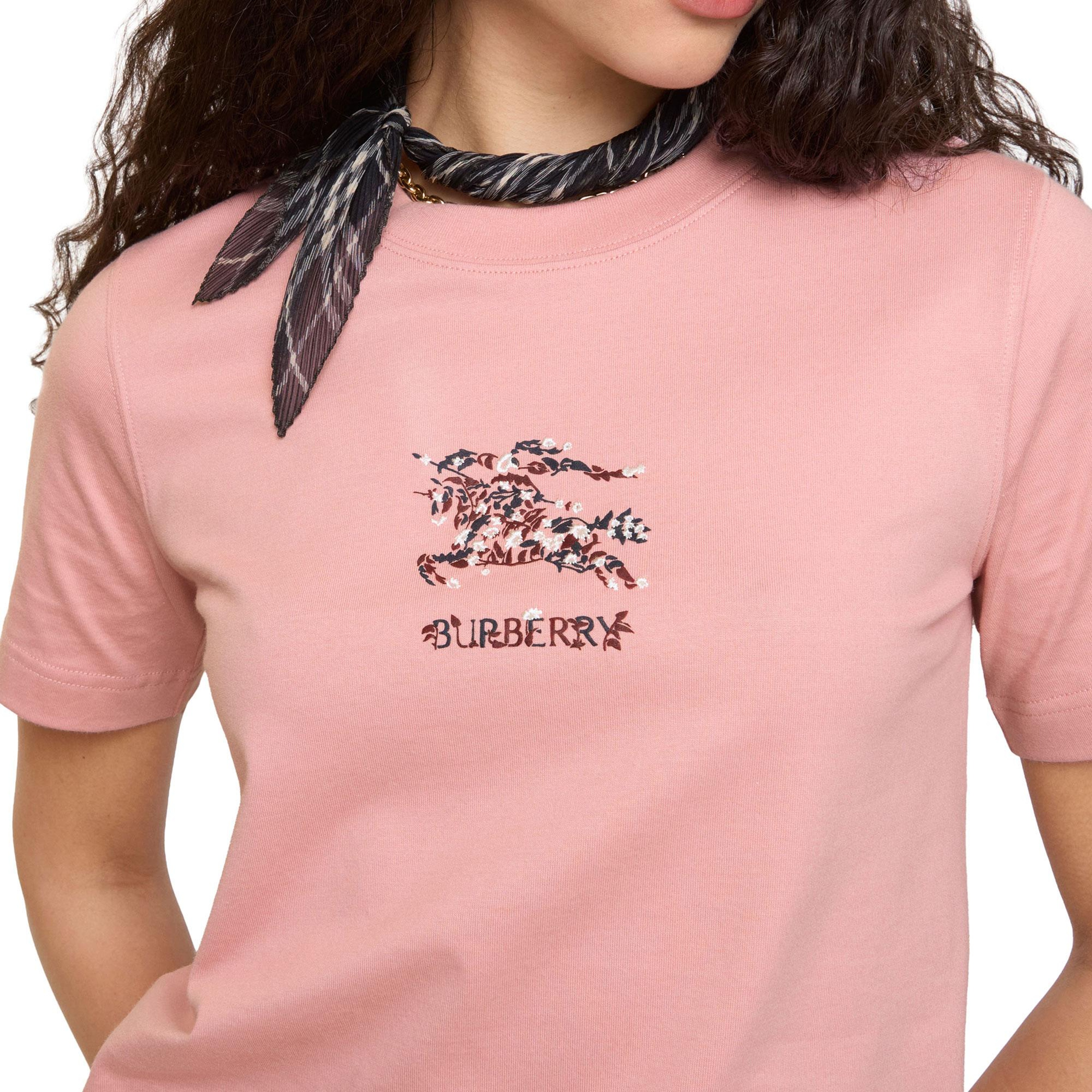Burberry Frankie Ekd Flower Kadın Pembe T-Shirt