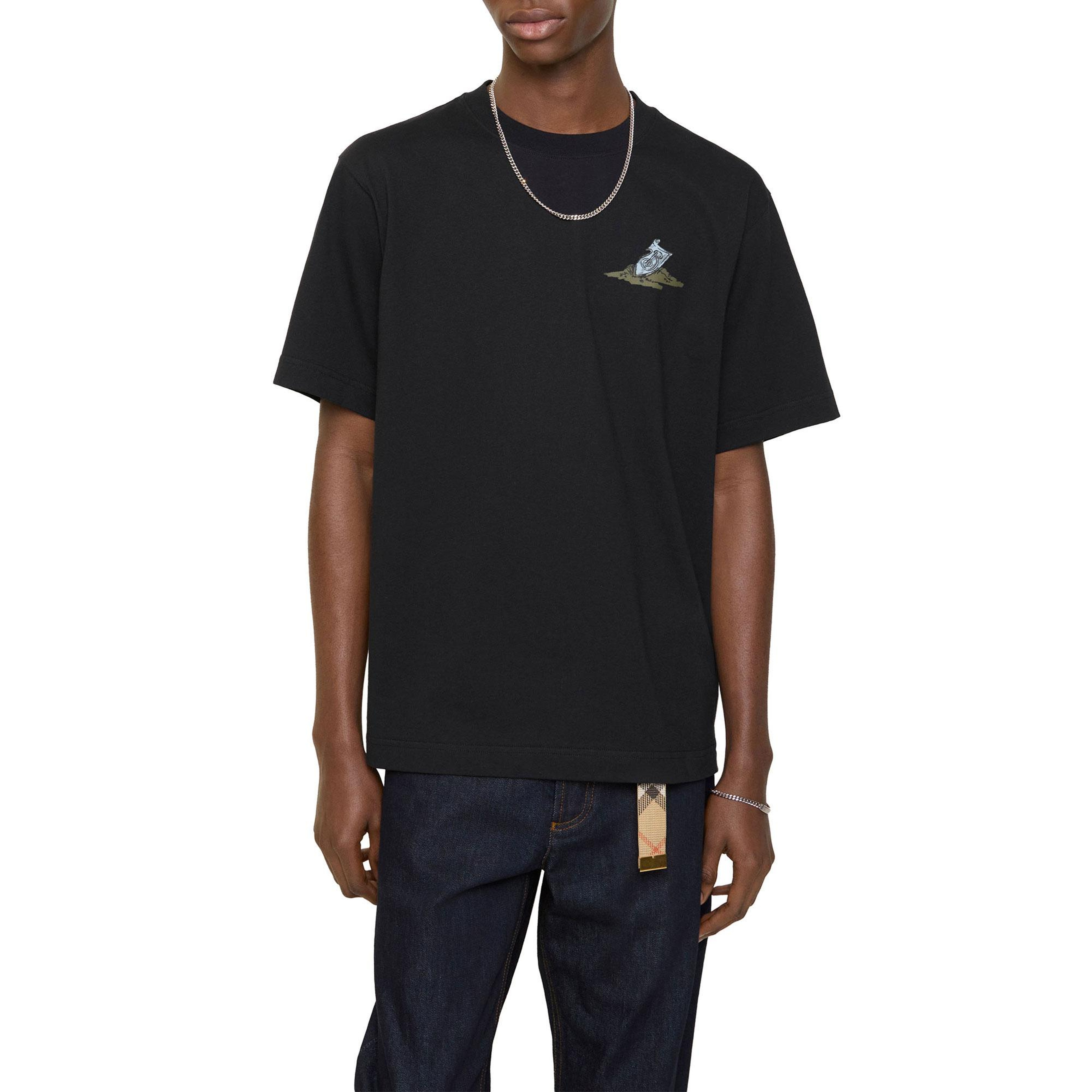 Burberry Ryan Erkek Siyah T-Shirt