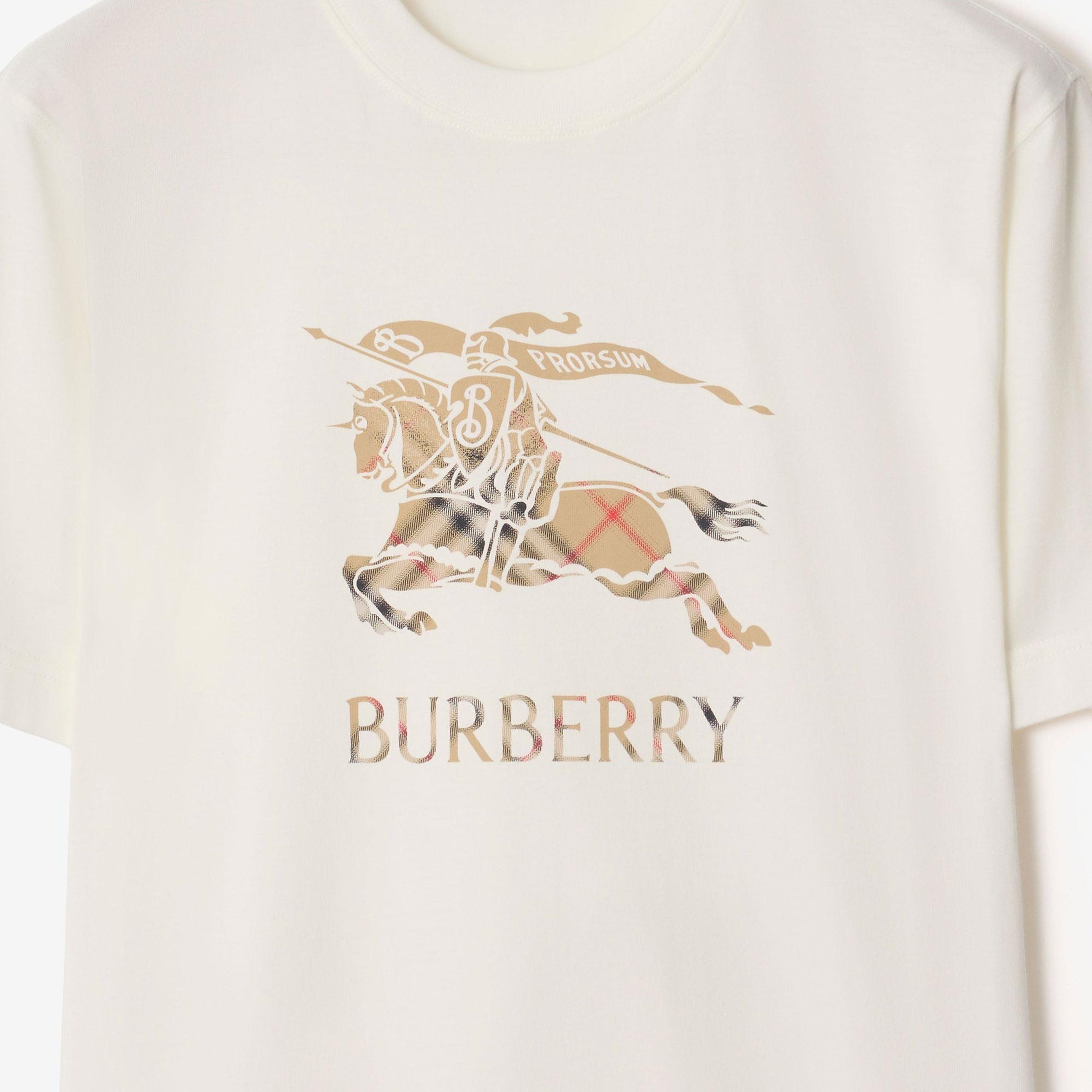 Burberry Seth Ekd Erkek Beyaz T-Shirt