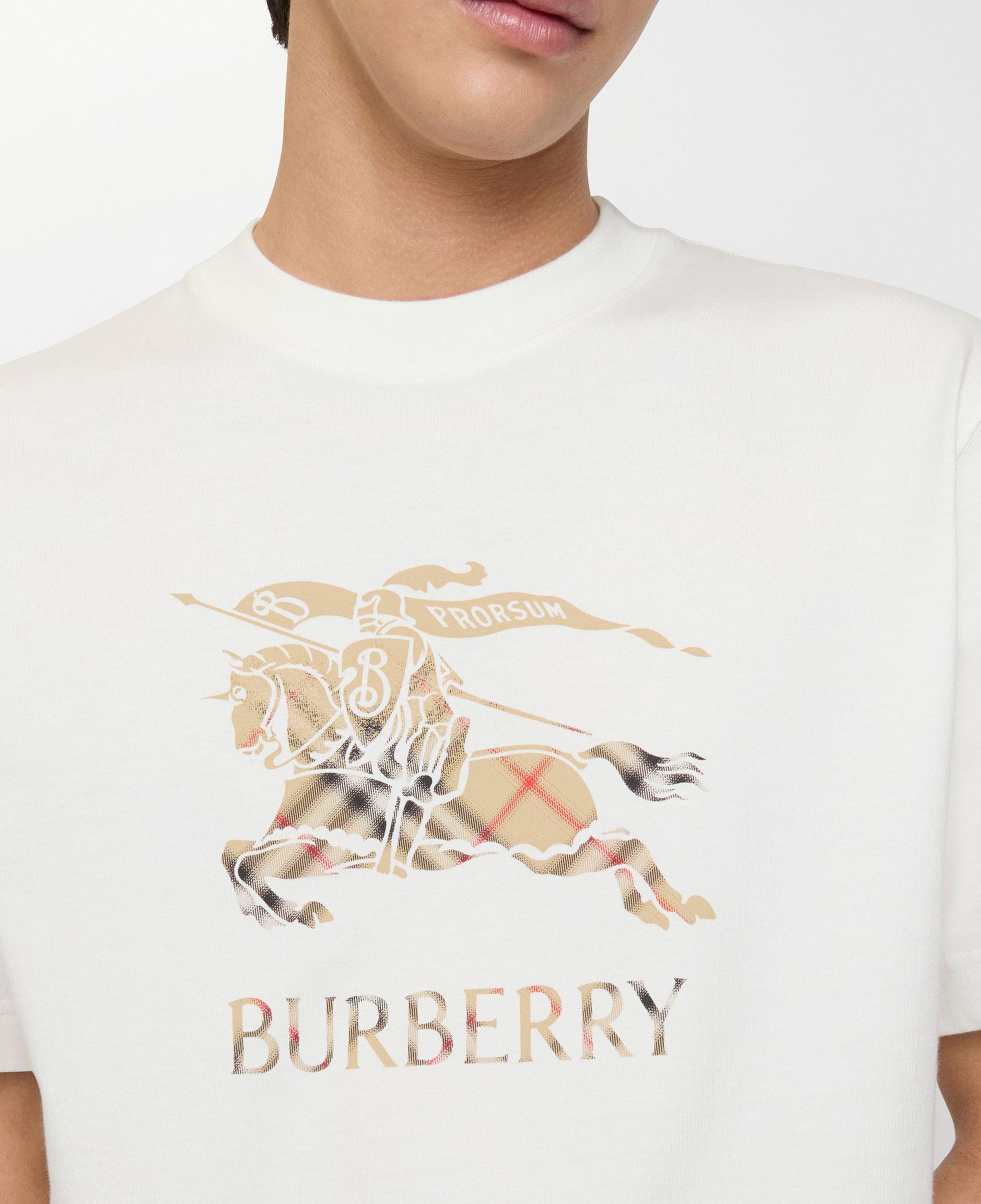 Burberry Seth Ekd Erkek Beyaz T-Shirt