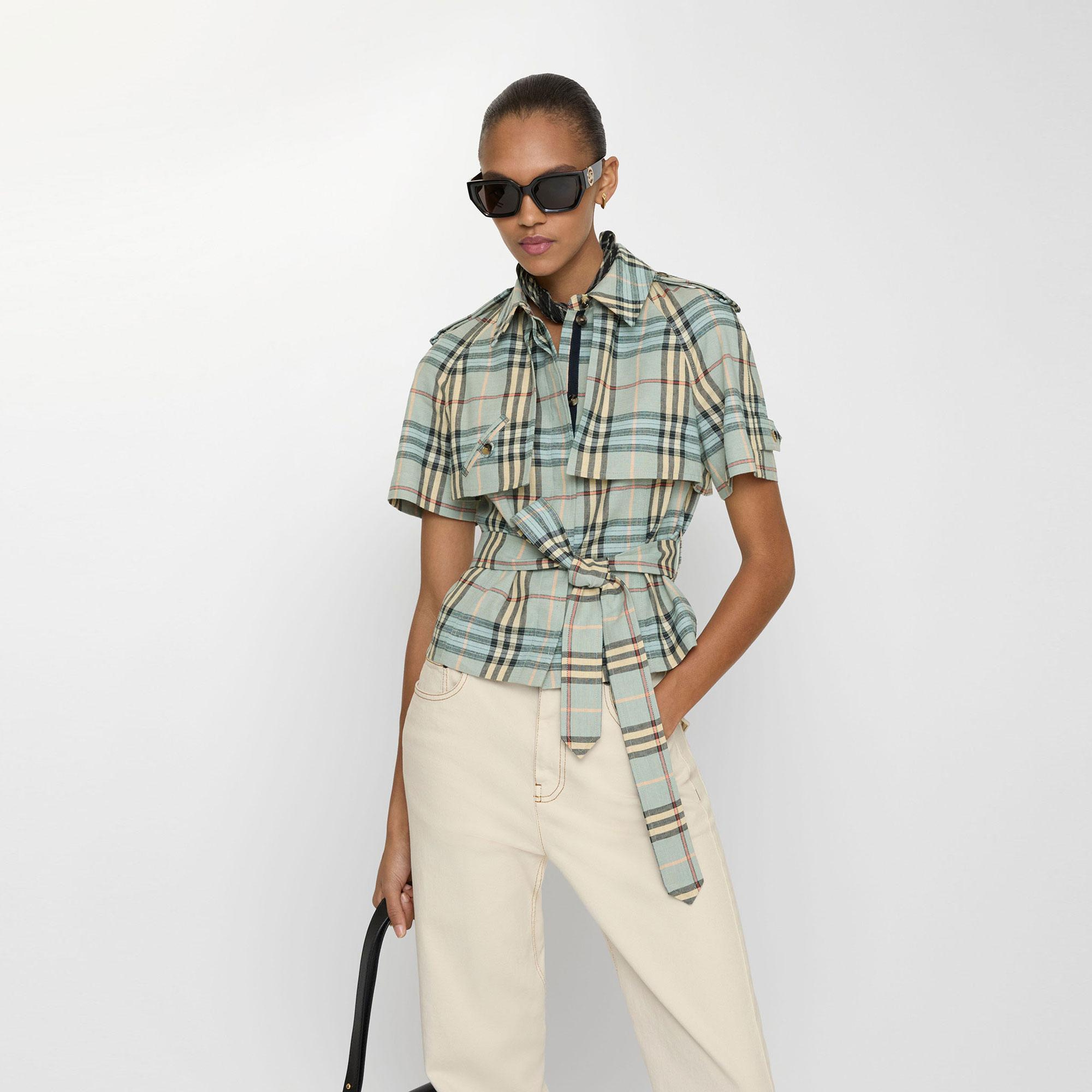 Burberry Liv Kadın Mavi Gömlek